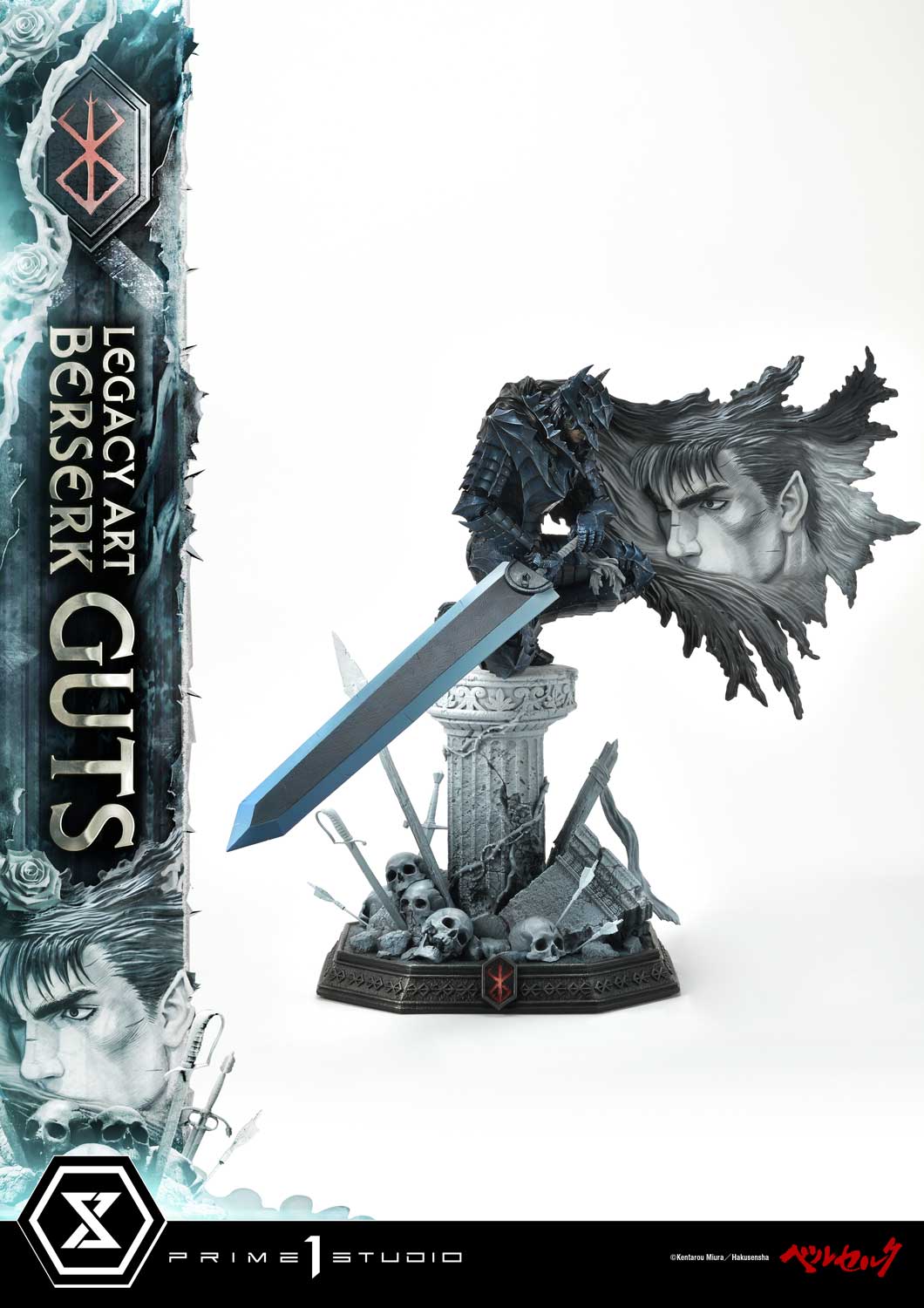 Berserk Legacy Art "Kentaro Miura" Guts Bonus Version 1/6 Scale Statue By Prime 1 Studio