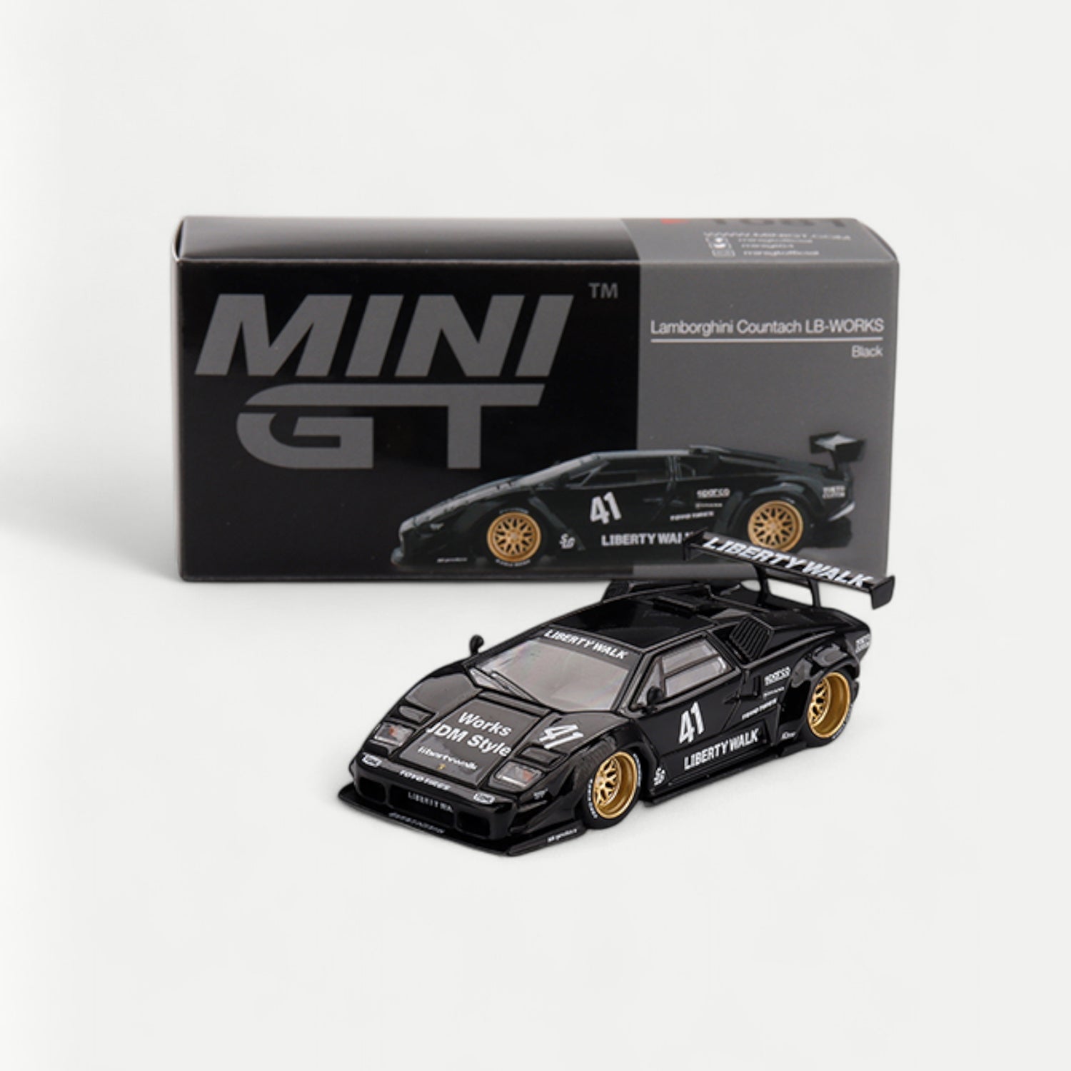 Lamborghini Countach LB-WORKS Black LHD MGT01081-L by MINI GT