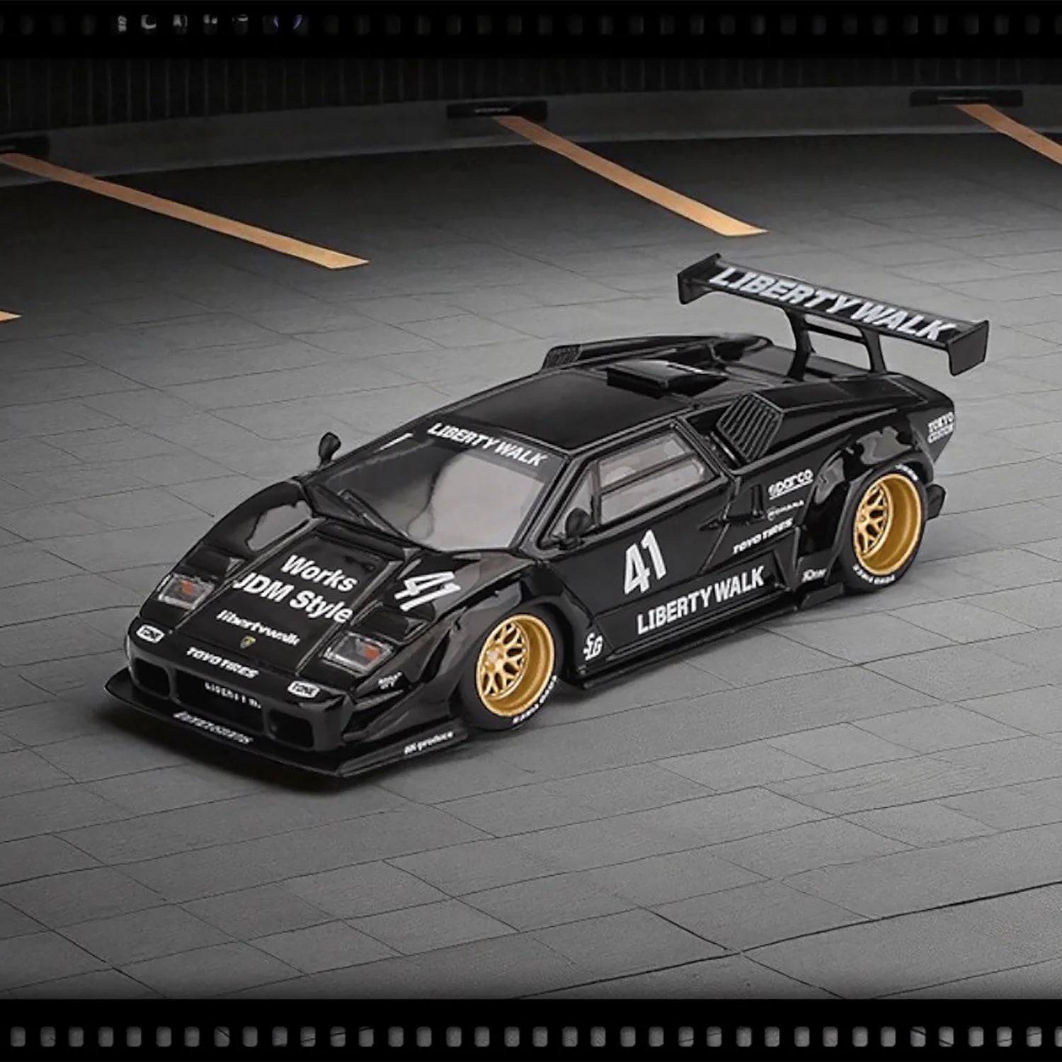 Lamborghini Countach LB-WORKS Black LHD MGT01081-L by MINI GT