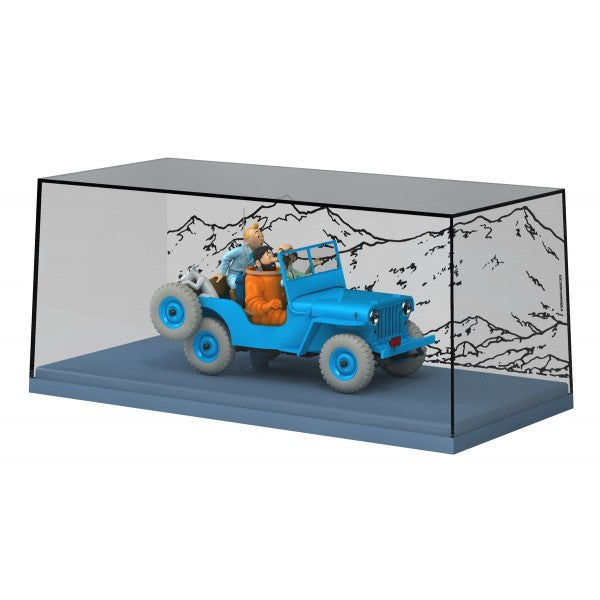 ADVENTURES OF TINTIN Car 1/24th Scale #04 The Blue Jeep - Destination Moon