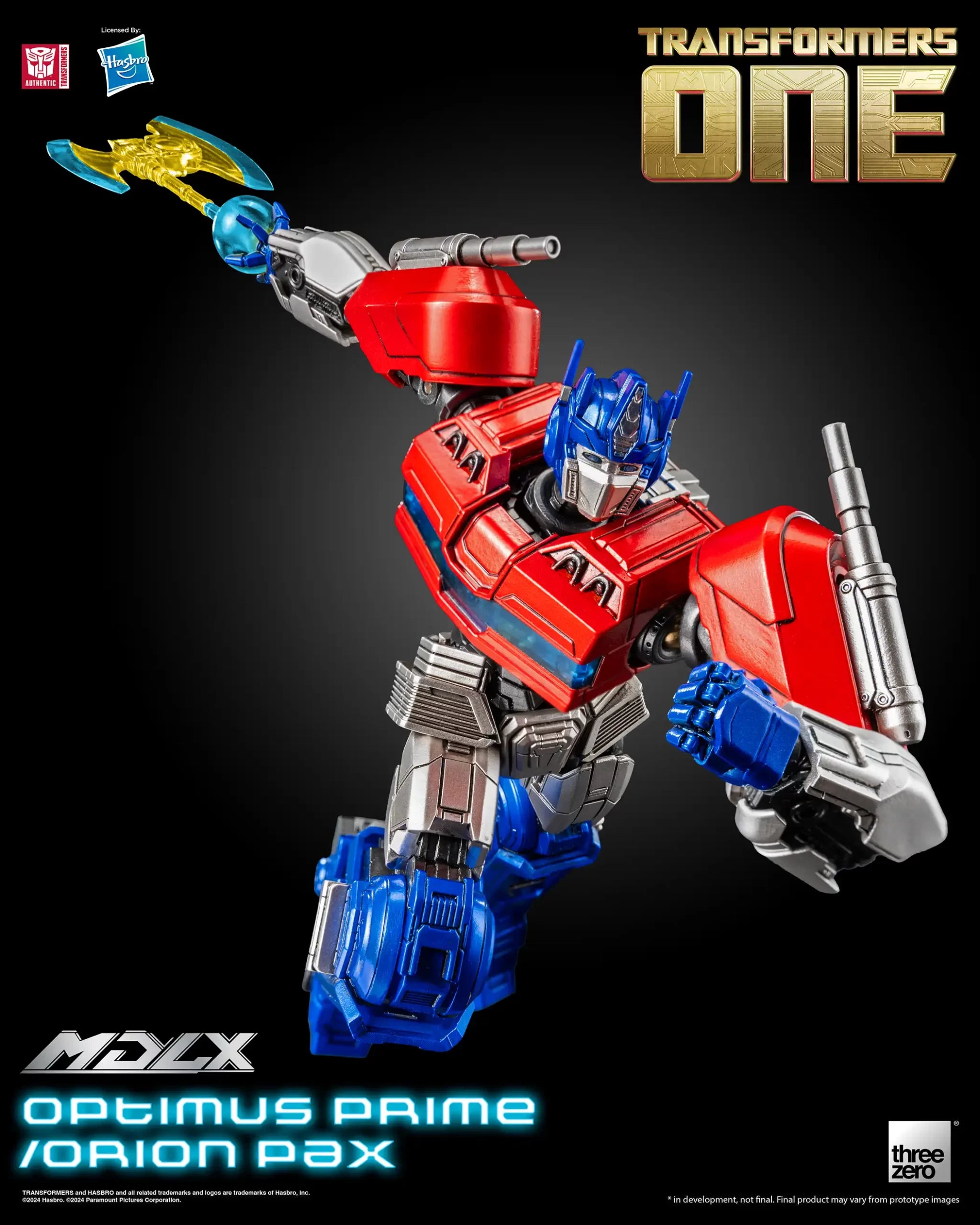 Transformers One Optimus Prime/Orion Pax MDLX Action Figure By Threezero