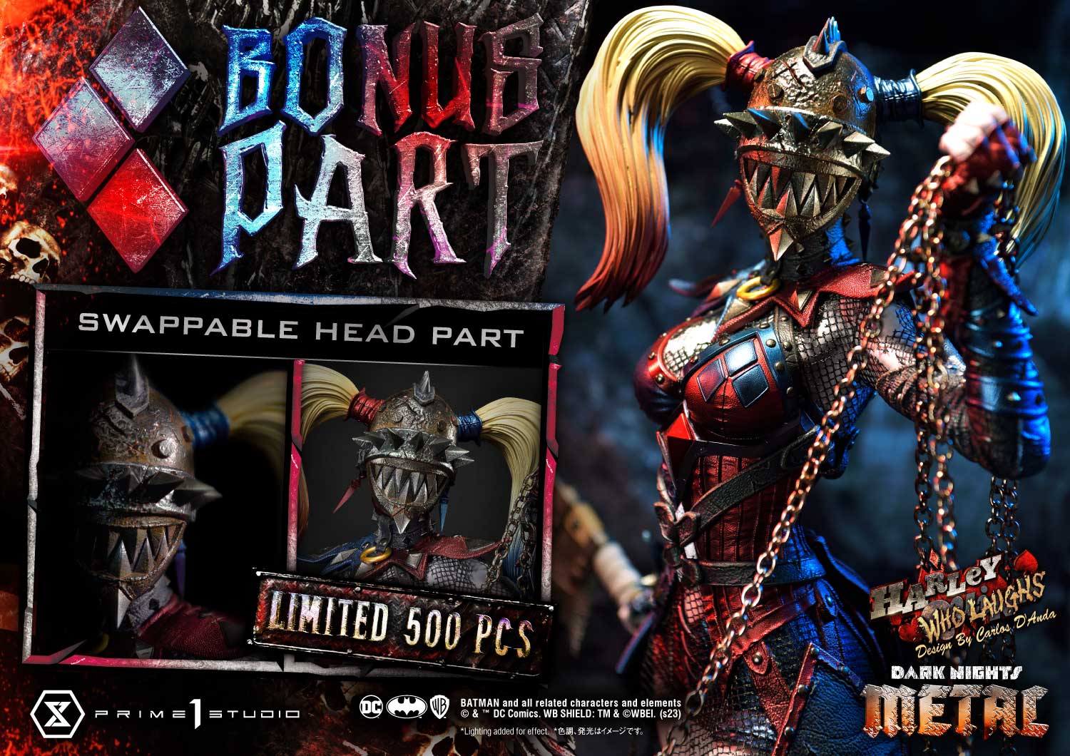 Dark Nights Metal (Comics) Harley Quinn Who Laughs DX Bonus Version Statue by Prime 1 Studios