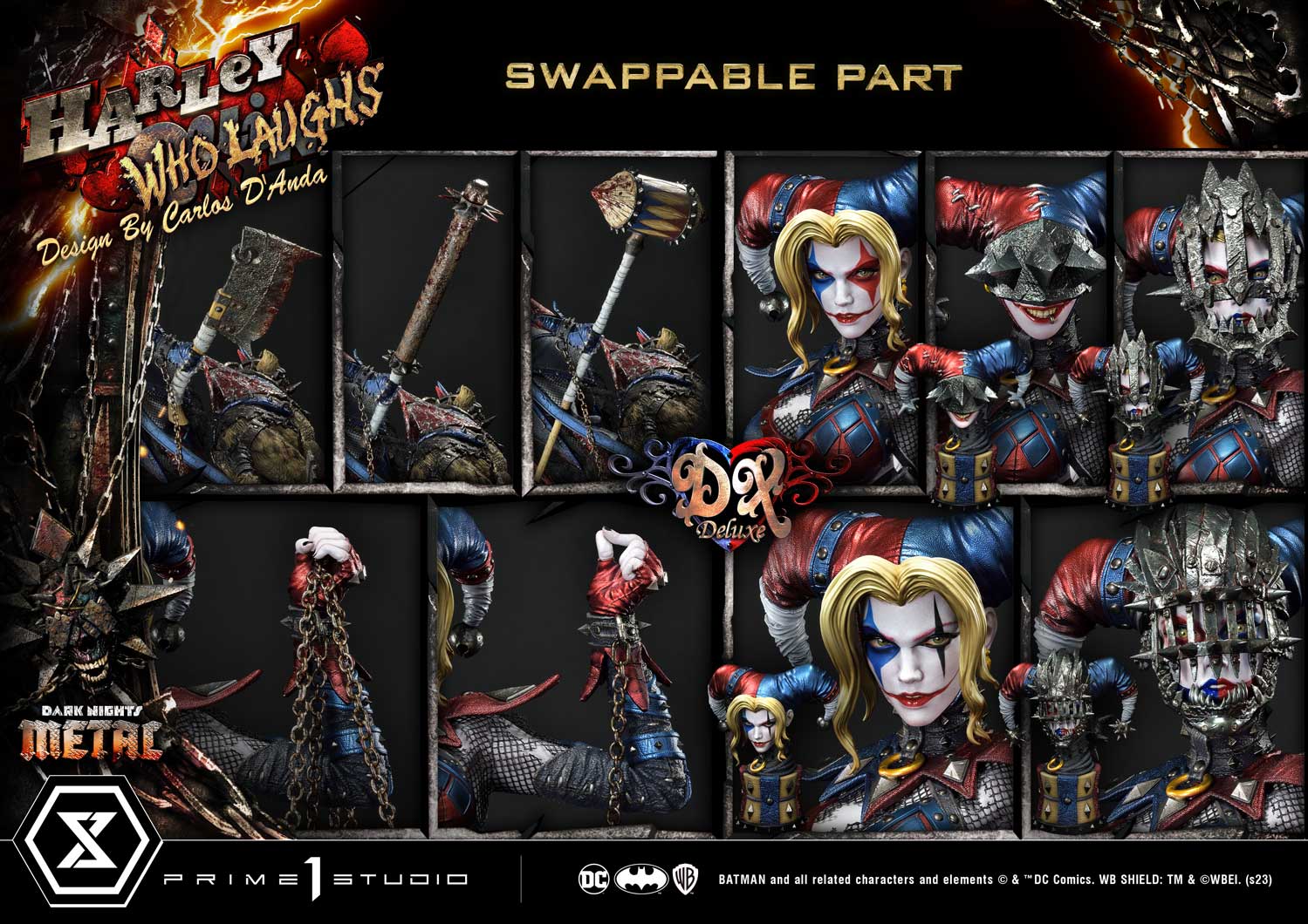 Dark Nights Metal (Comics) Harley Quinn Who Laughs DX Bonus Version Statue by Prime 1 Studios
