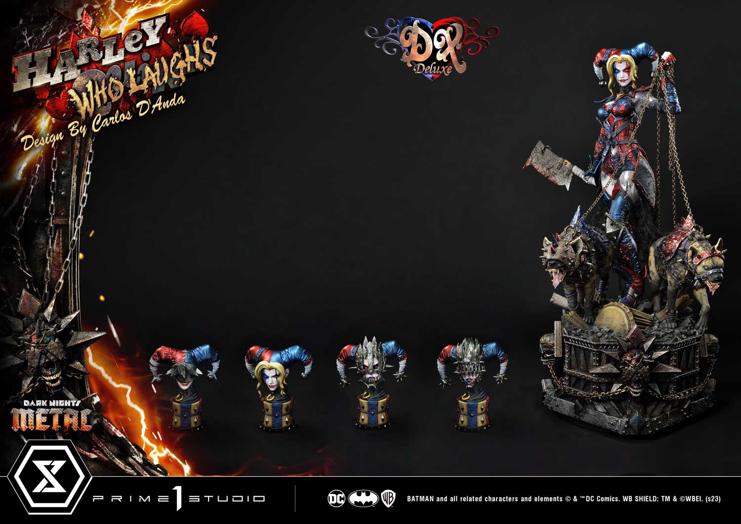 Dark Nights Metal (Comics) Harley Quinn Who Laughs DX Bonus Version Statue by Prime 1 Studios