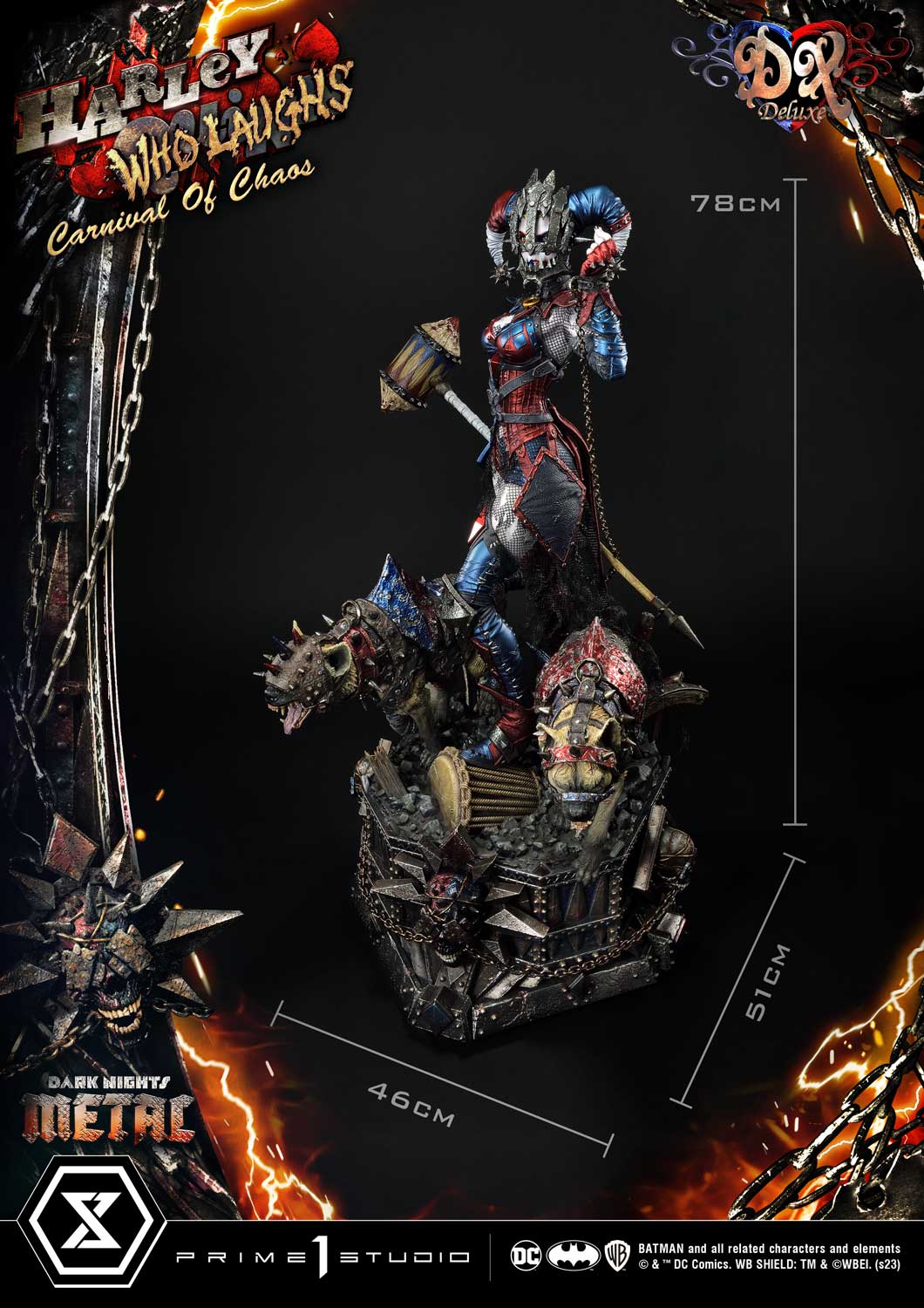 Dark Nights Metal (Comics) Harley Quinn Who Laughs DX Bonus Version Statue by Prime 1 Studios