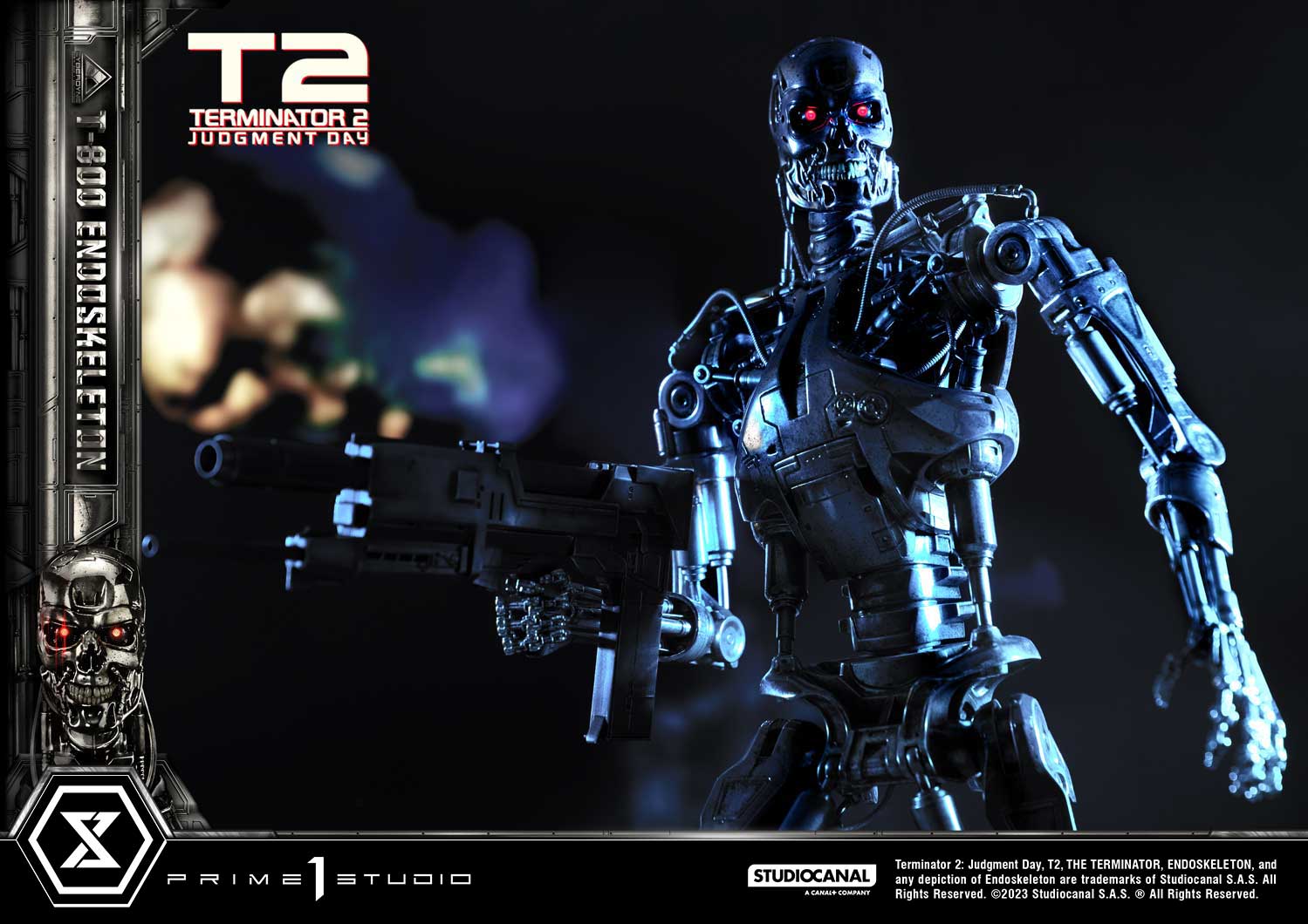 Terminator 2: Judgment Day  T-800 Endoskeleton 1/3 Statue By Prime 1 Studio