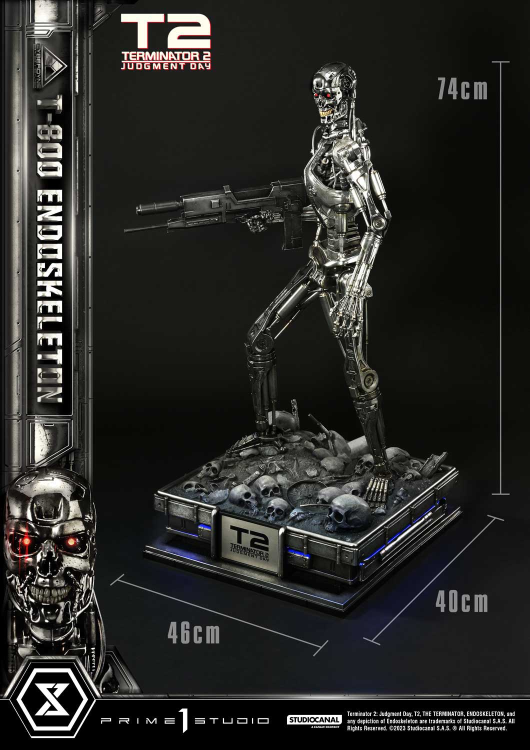 Terminator 2: Judgment Day  T-800 Endoskeleton 1/3 Statue By Prime 1 Studio