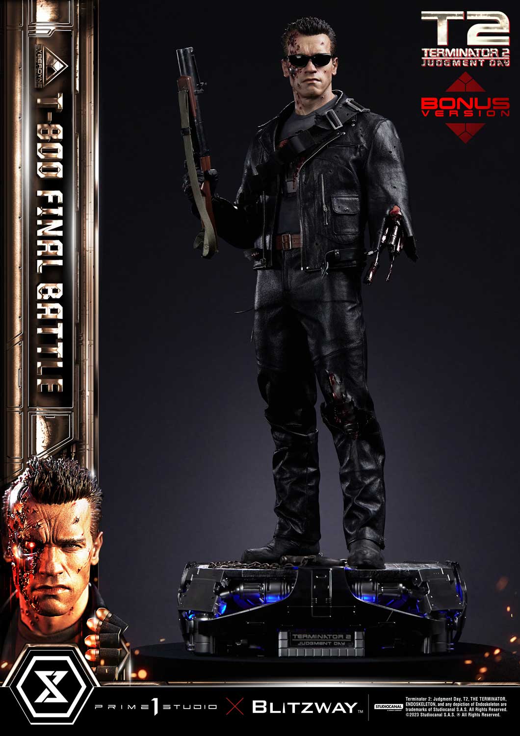 Terminator 2: Judgment Day T-800 Final Battle DX Bonus Version By Prime 1 Studio