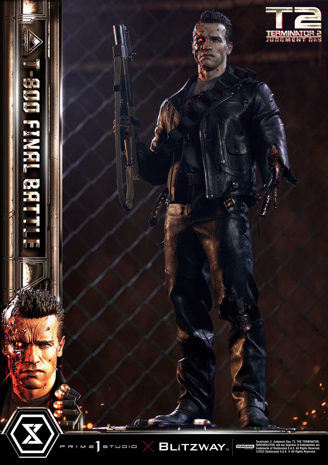 Terminator 2: Judgment Day T-800 Final Battle DX Bonus Version By Prime 1 Studio