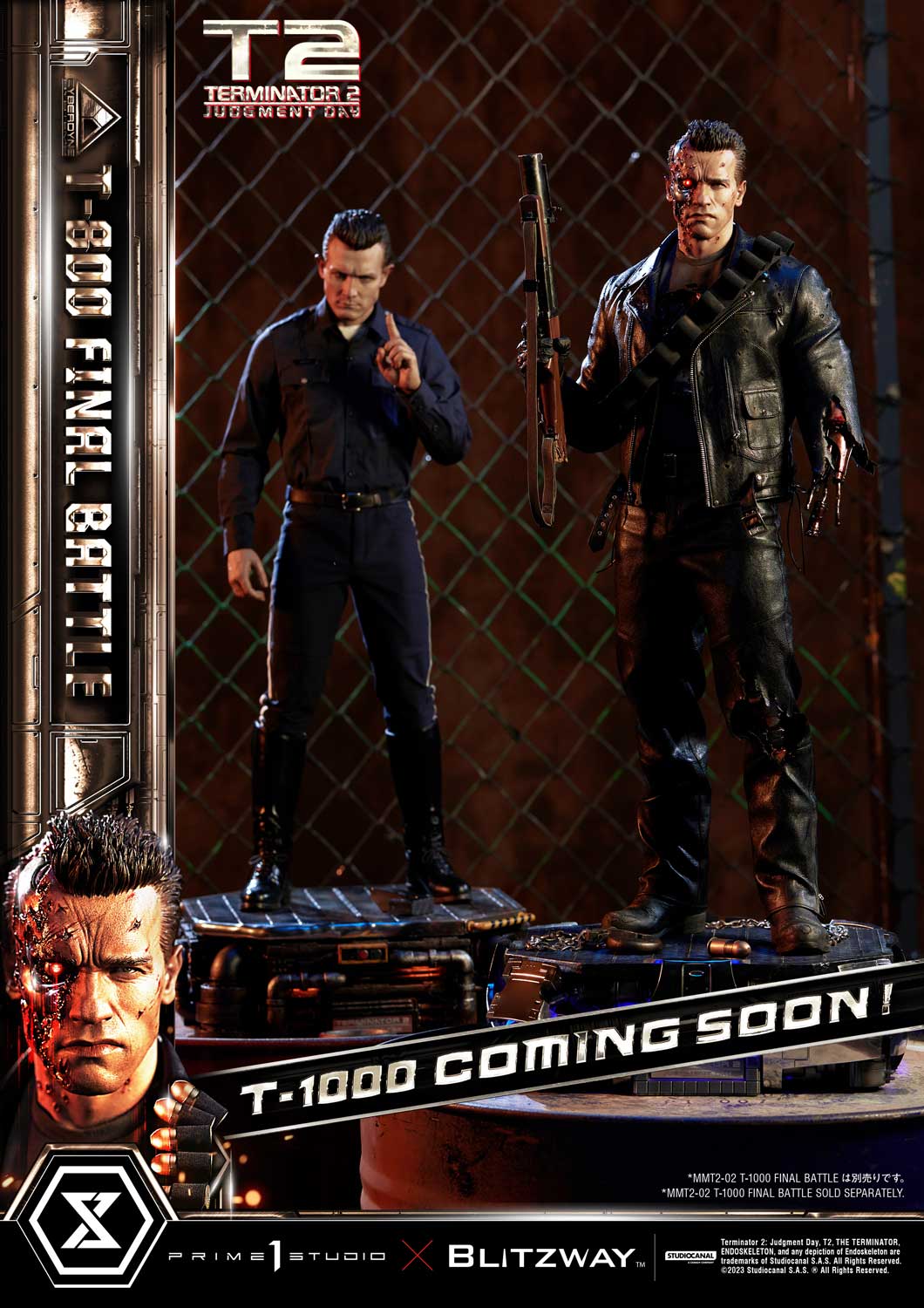 Terminator 2: Judgment Day T-800 Final Battle DX Bonus Version By Prime 1 Studio