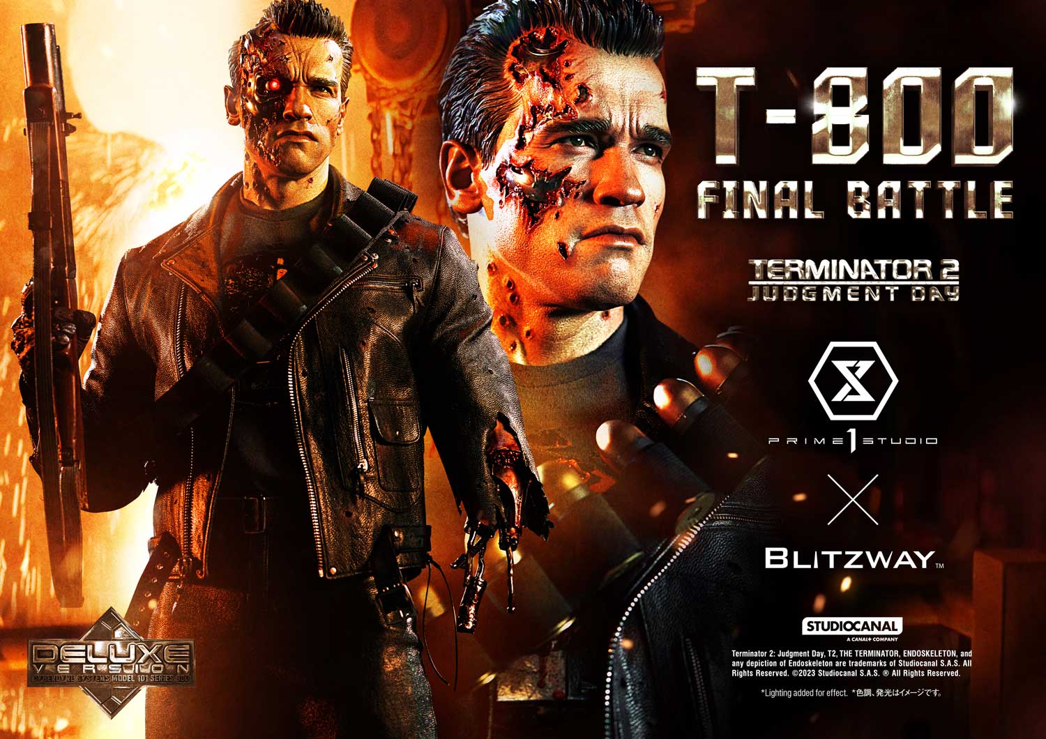 Terminator 2: Judgment Day T-800 Final Battle DX Bonus Version By Prime 1 Studio