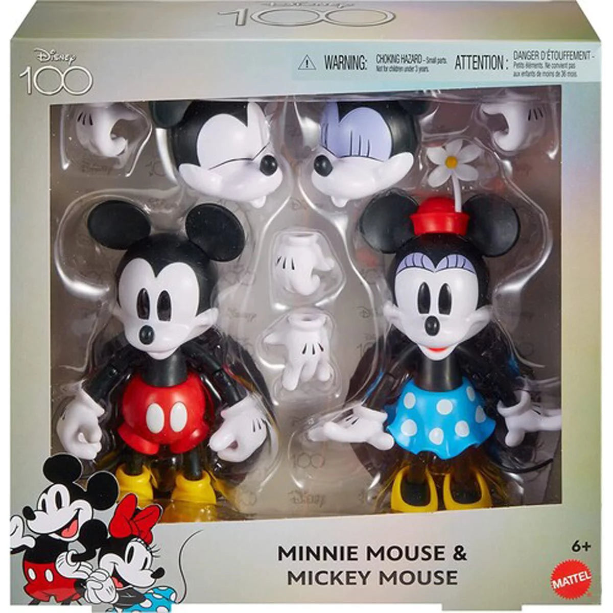 Disney 100th Anniversary Mickey & Minnie Mouse Figure Two-Pack
