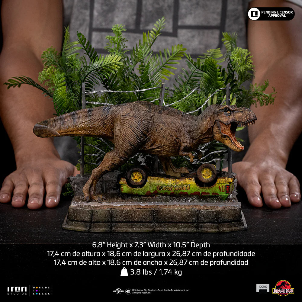 T-Rex Breakout Set A Statue Icons Jurassic Park by Iron Studios