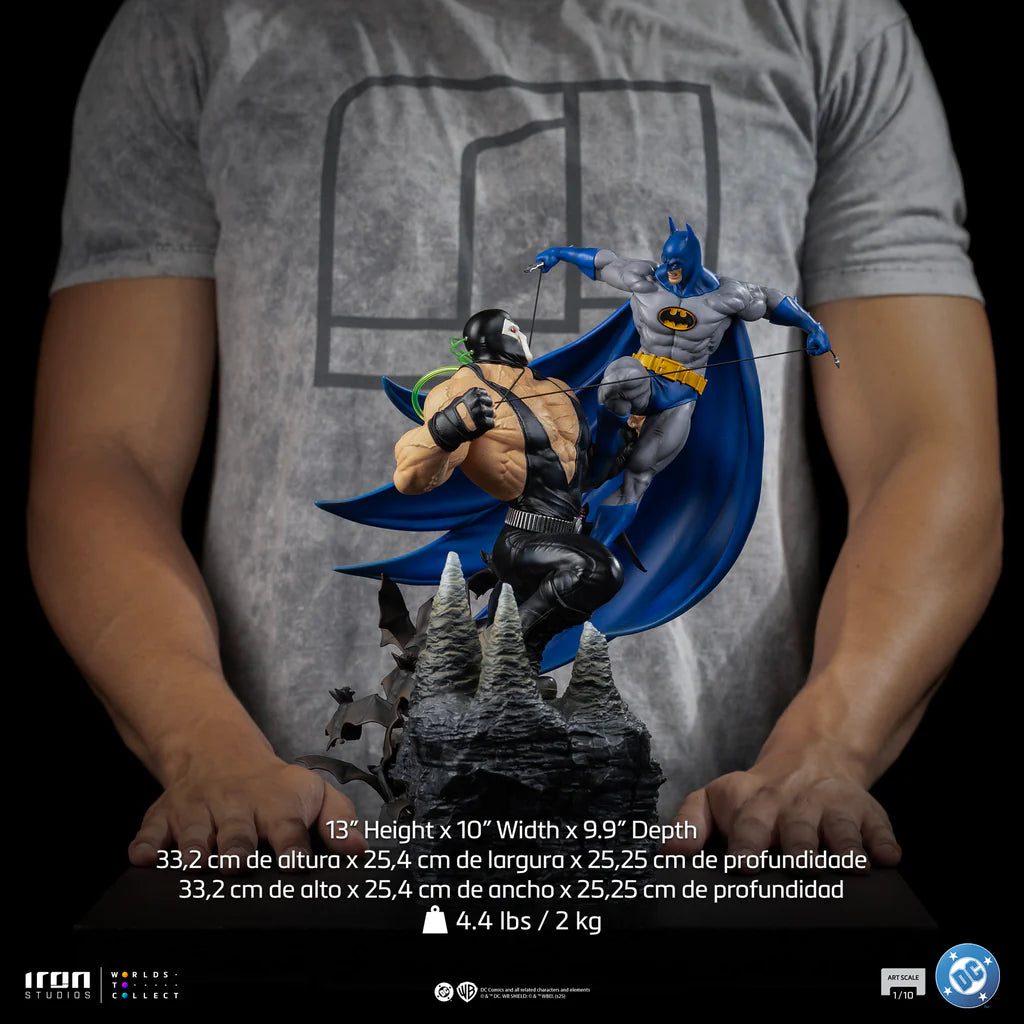 Batman vs Bane DC Comics Diorama Statue By Iron Studios
