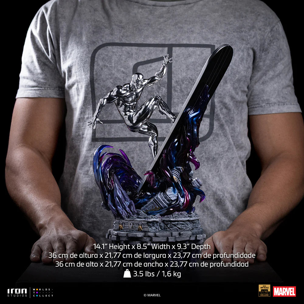 Statue Silver Surfer Deluxe Infinity Gauntlet Diorama BDS by Iron Studios