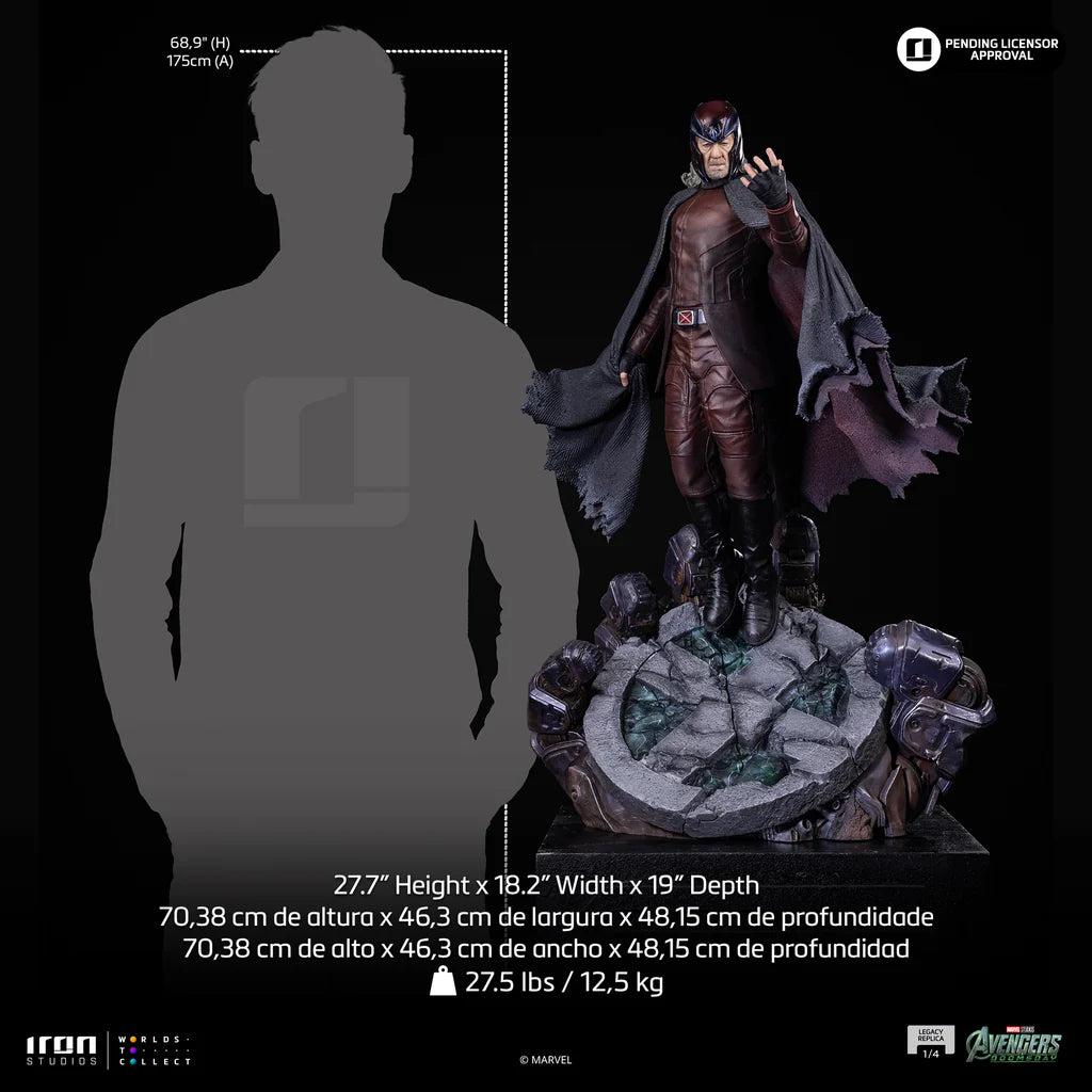 Magneto Statue Legacy Replica 1/4 Avengers Doomsday by Iron Studios