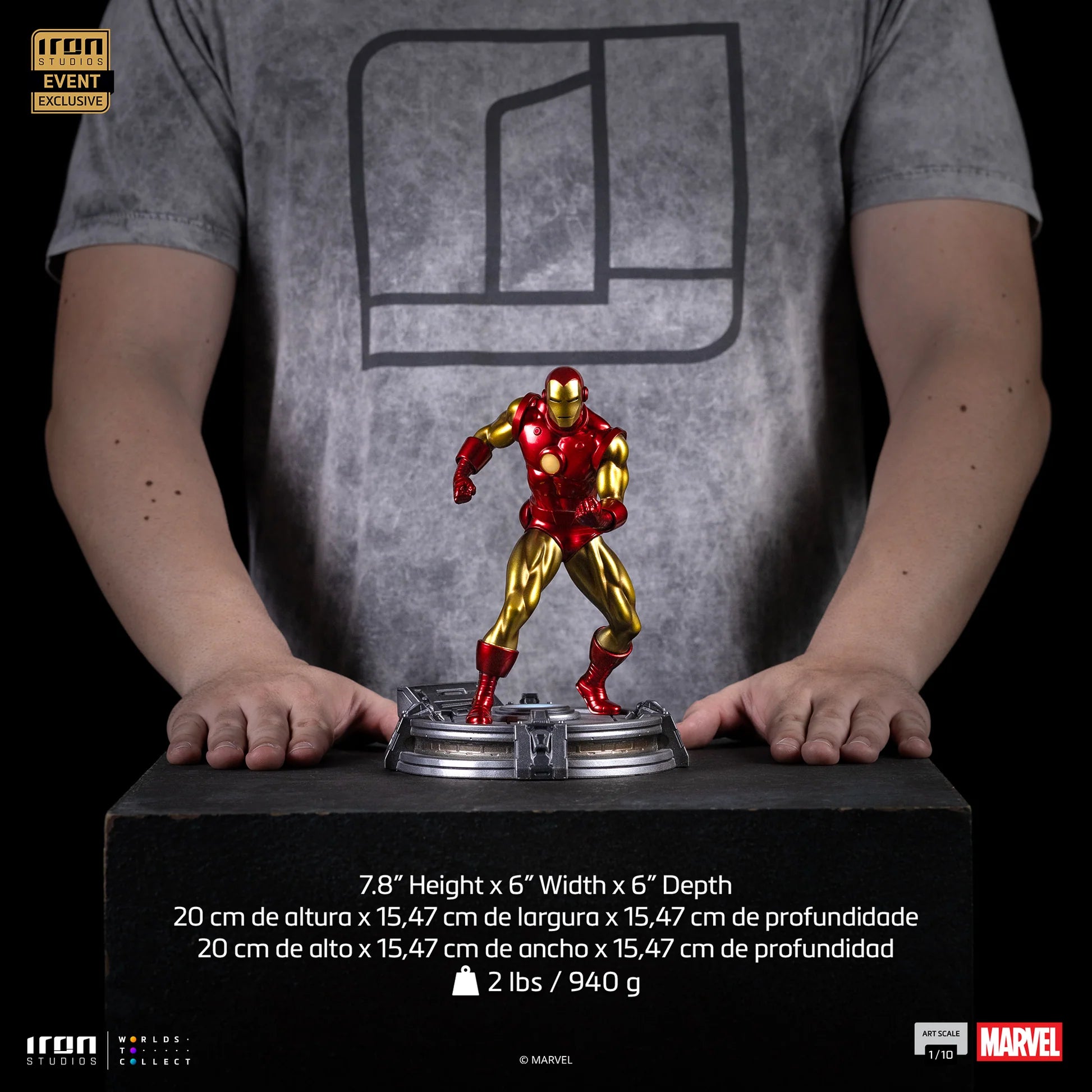 Iron Man (CCXP Event Exclusive 2025) Marvel Comics Art Scale 1/10 By Iron Studios