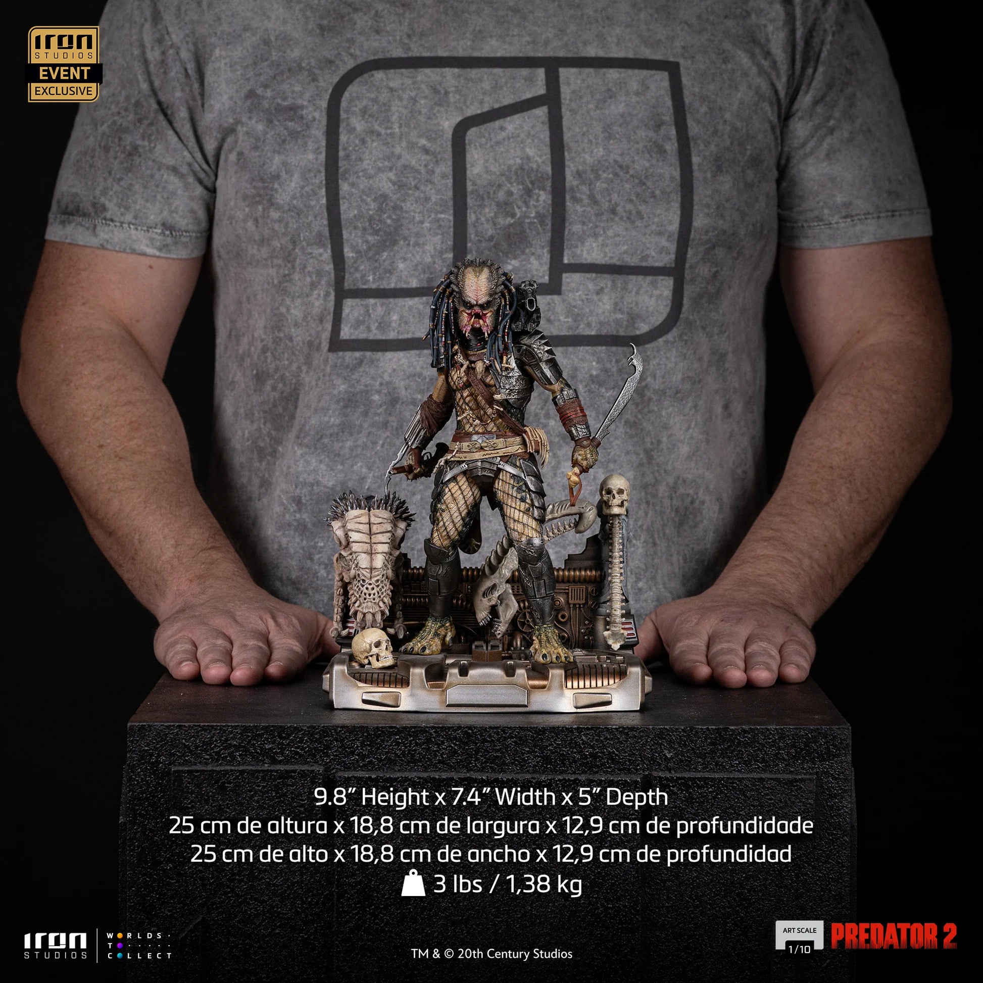 Elder Predator (CCXP Exclusive) Predator 2 Statue By Iron Studios