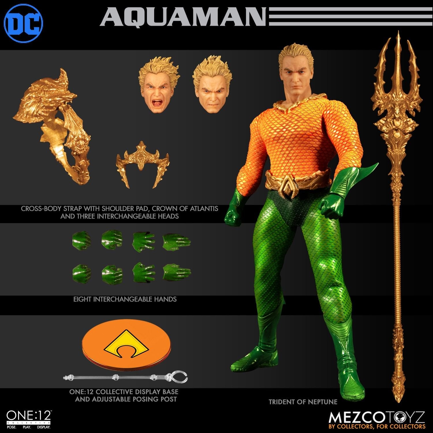 The Aquaman One:12 Collective Action Figure By Mezco