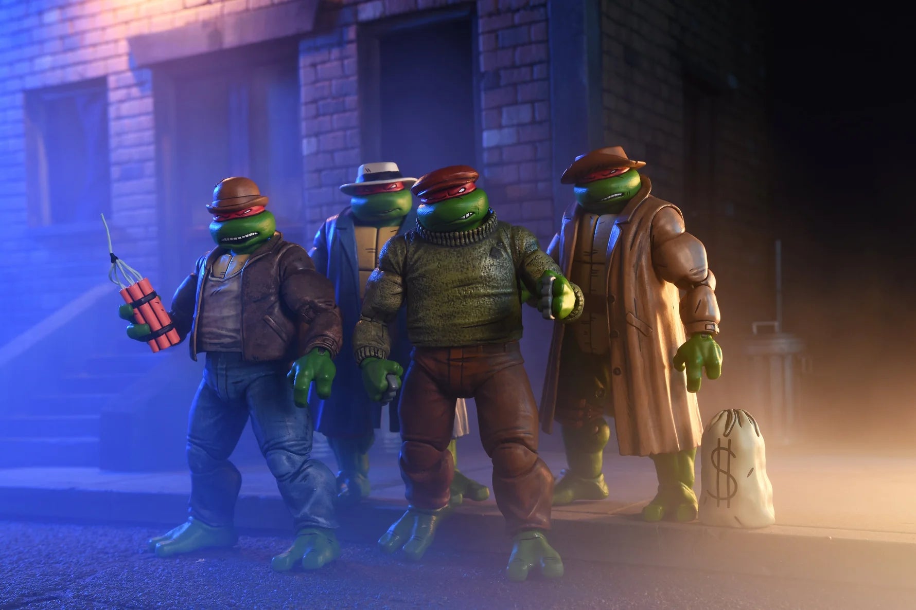 TMNT Mirage Comics Gangster Turtles 4-Pack by Neca