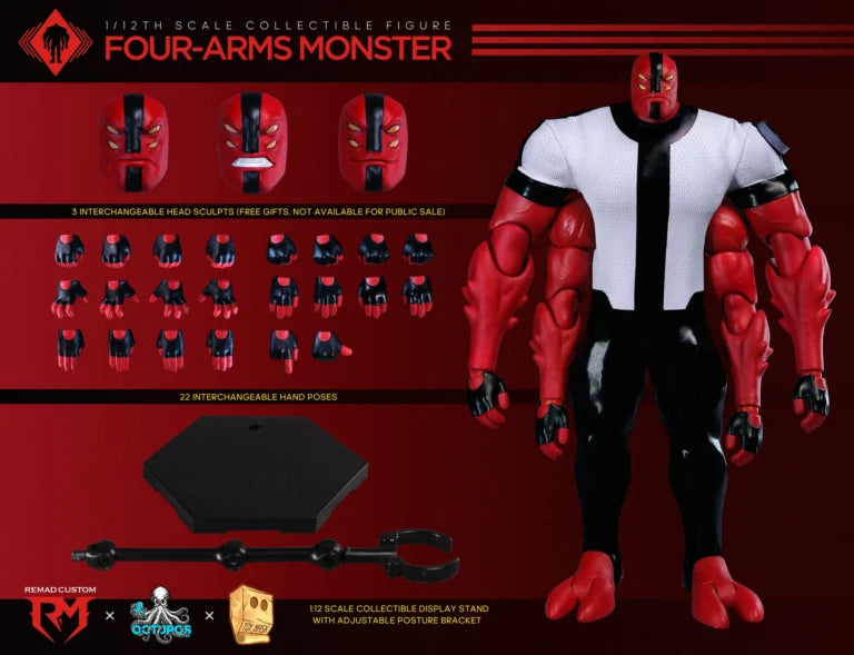 RemadCustom X Octopus toy X Toy mask RM031 1/12 Watch Hero Four-Hands Monster