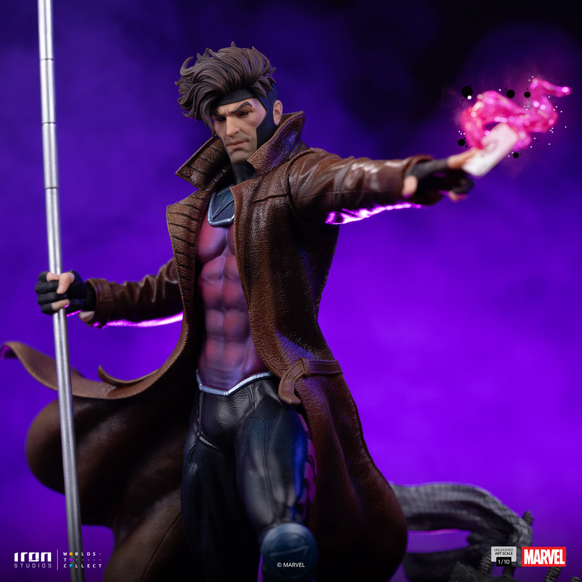 X-Men Gambit Unleashed 1/10 Statue By Iron Studios