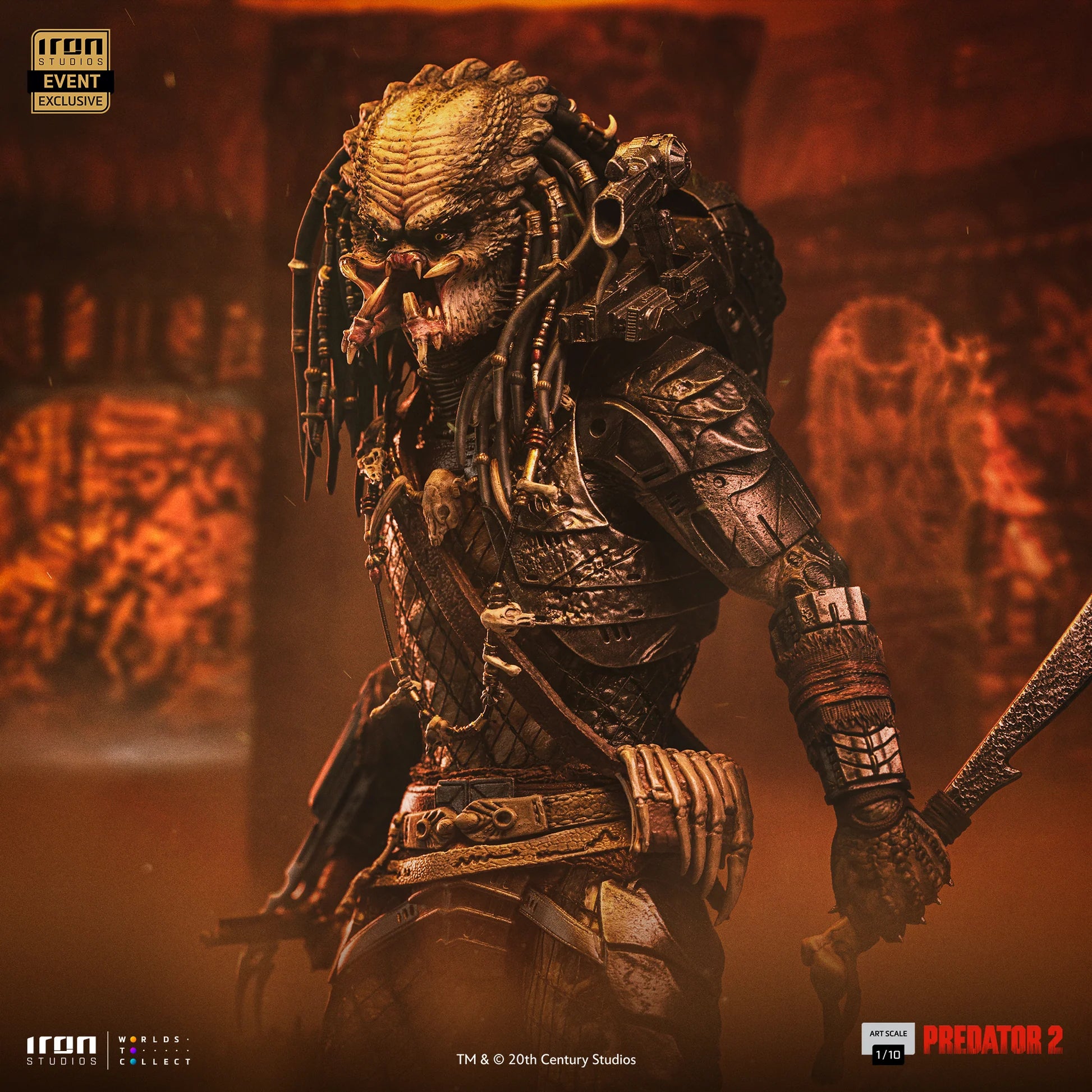 Elder Predator (CCXP Exclusive) Predator 2 Statue By Iron Studios
