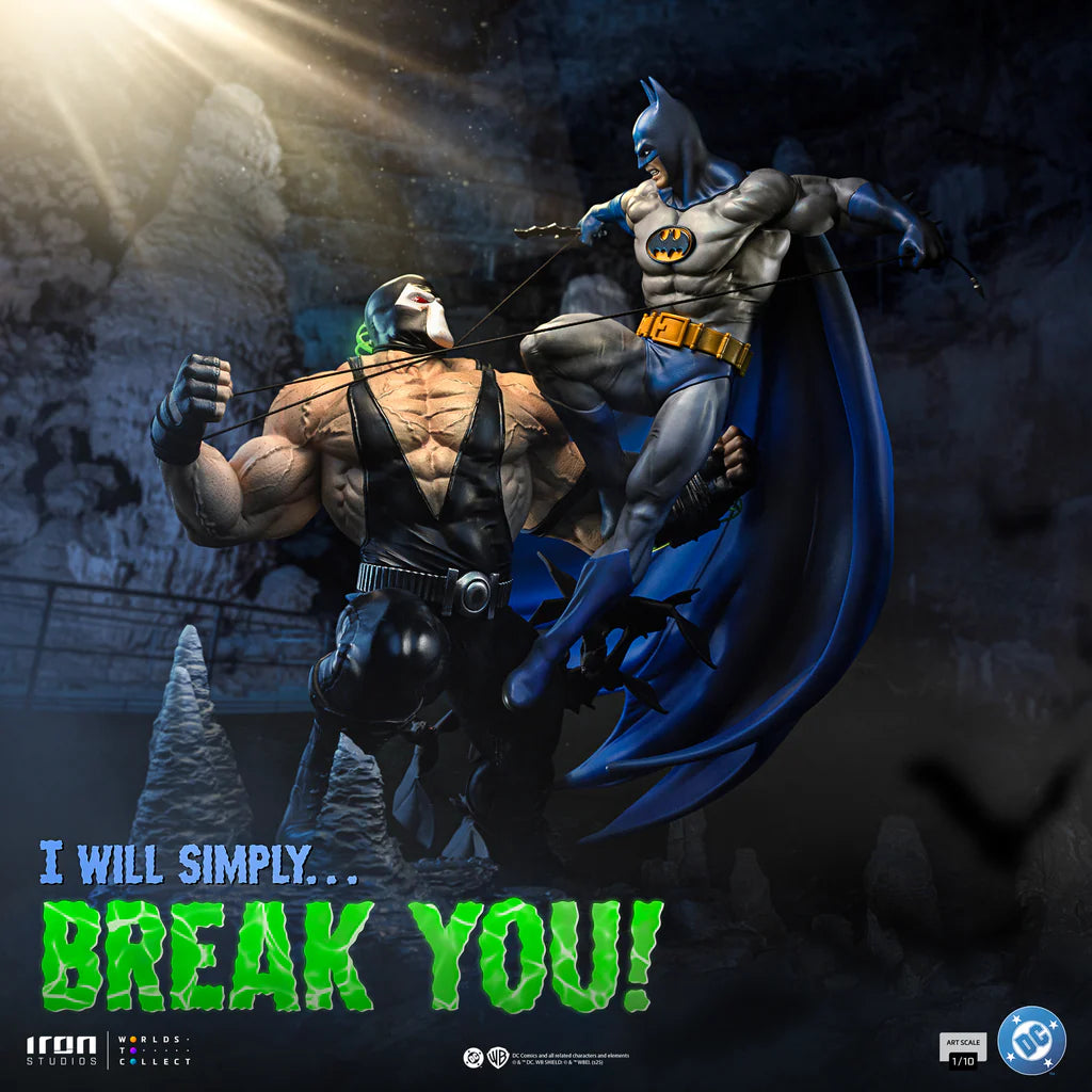 Batman vs Bane DC Comics Diorama Statue By Iron Studios