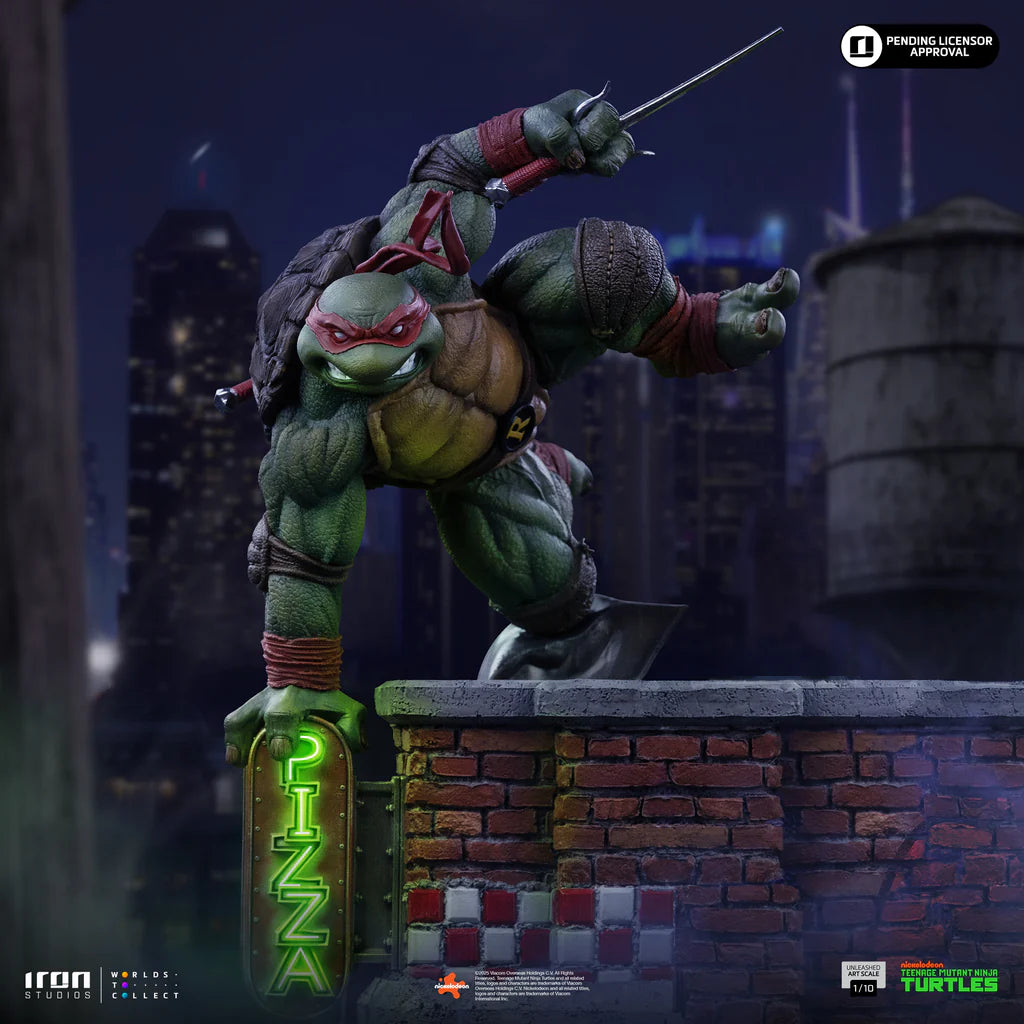 Teenage Mutant Ninja Turtles Raphael Unleashed Statue By Iron Studios