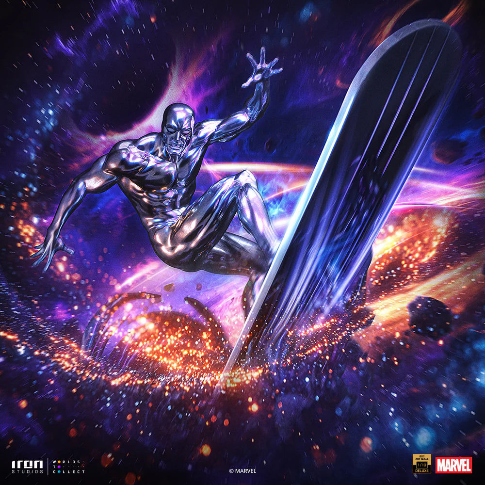 Statue Silver Surfer Deluxe Infinity Gauntlet Diorama BDS by Iron Studios