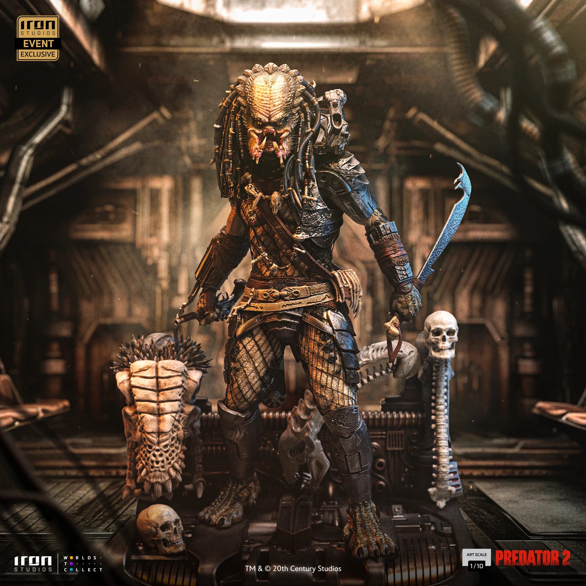 Elder Predator (CCXP Exclusive) Predator 2 Statue By Iron Studios