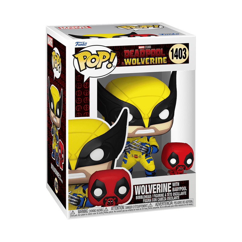 Buddy Wolverine with Babypool Funko Pop!