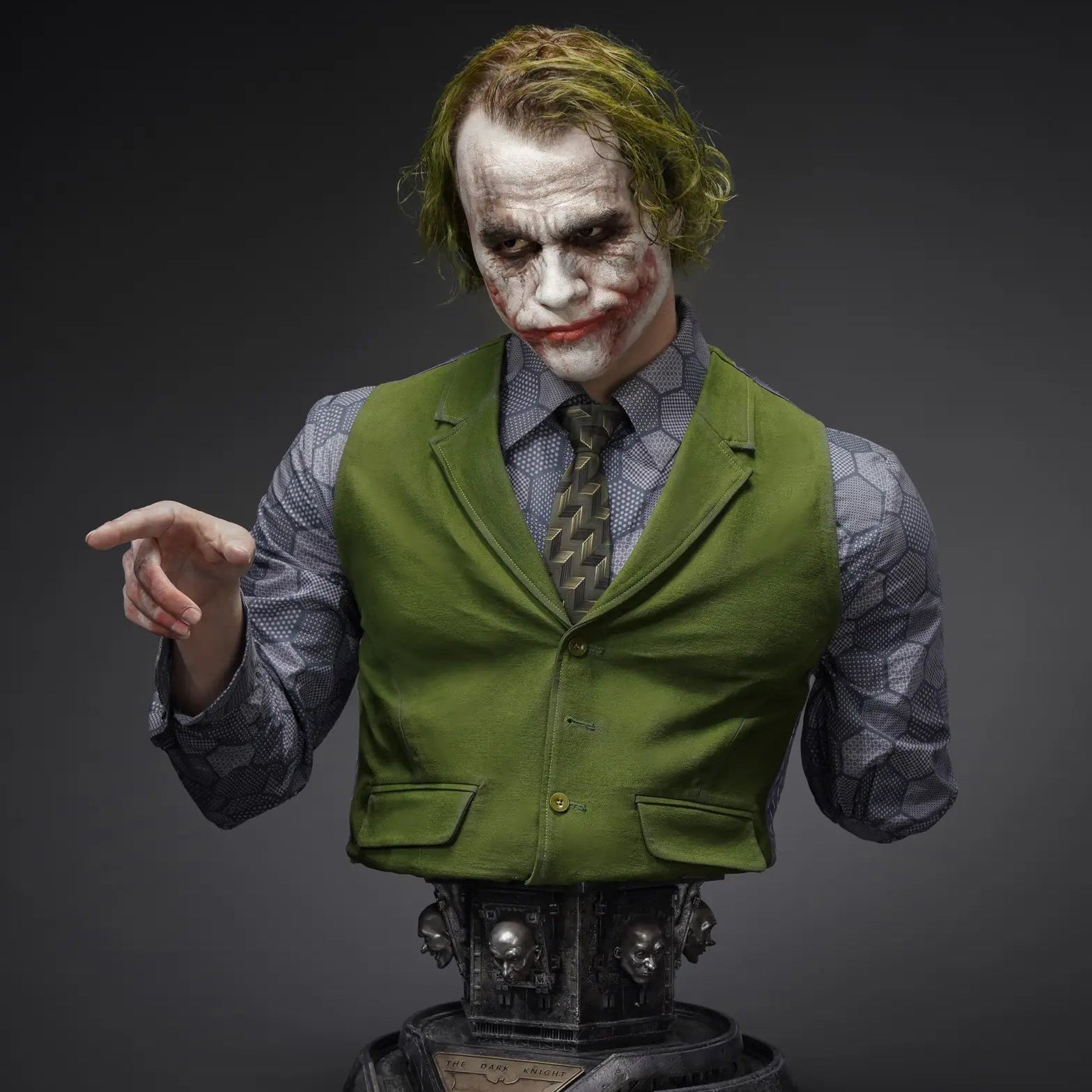 The Dark Knight The Joker Life Size Bust by Queen Studios