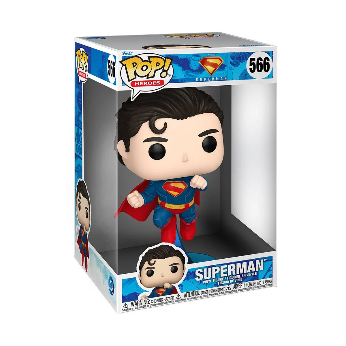 Superman (Superman 2025 Movie) Flying Jumbo Funko Pop!