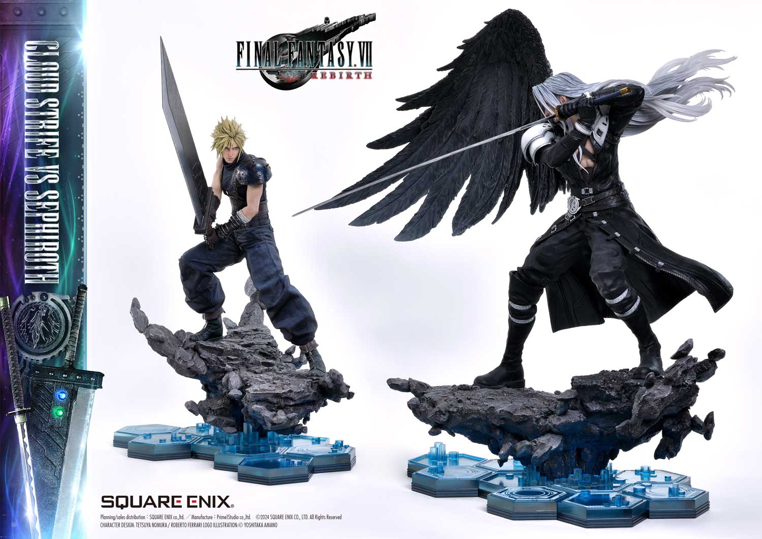 Final Fantasy VII Rebirth Cloud Strife vs. Sephiroth Statue By Prime 1 Studio