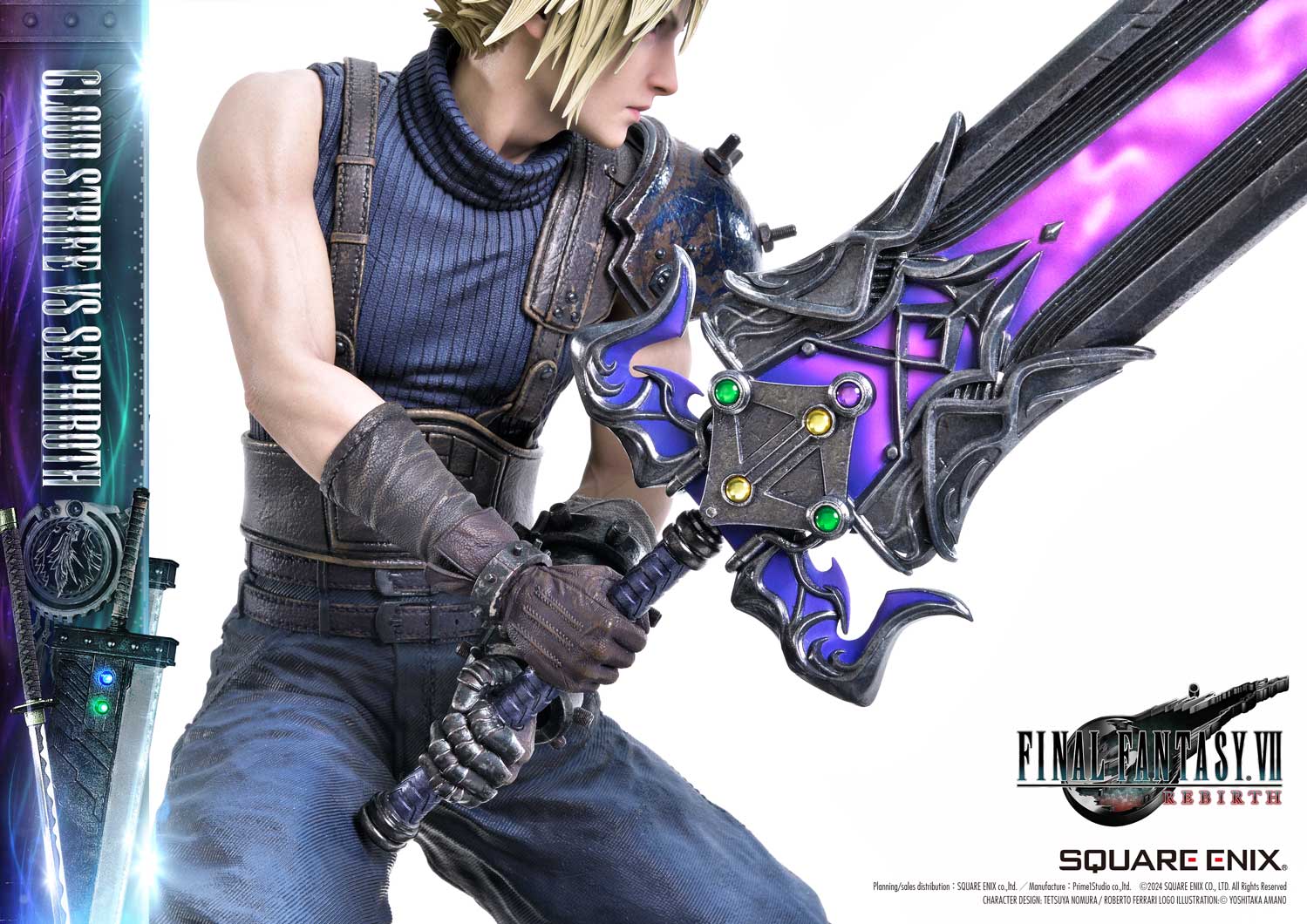 Final Fantasy VII Rebirth Cloud Strife vs. Sephiroth Statue By Prime 1 Studio