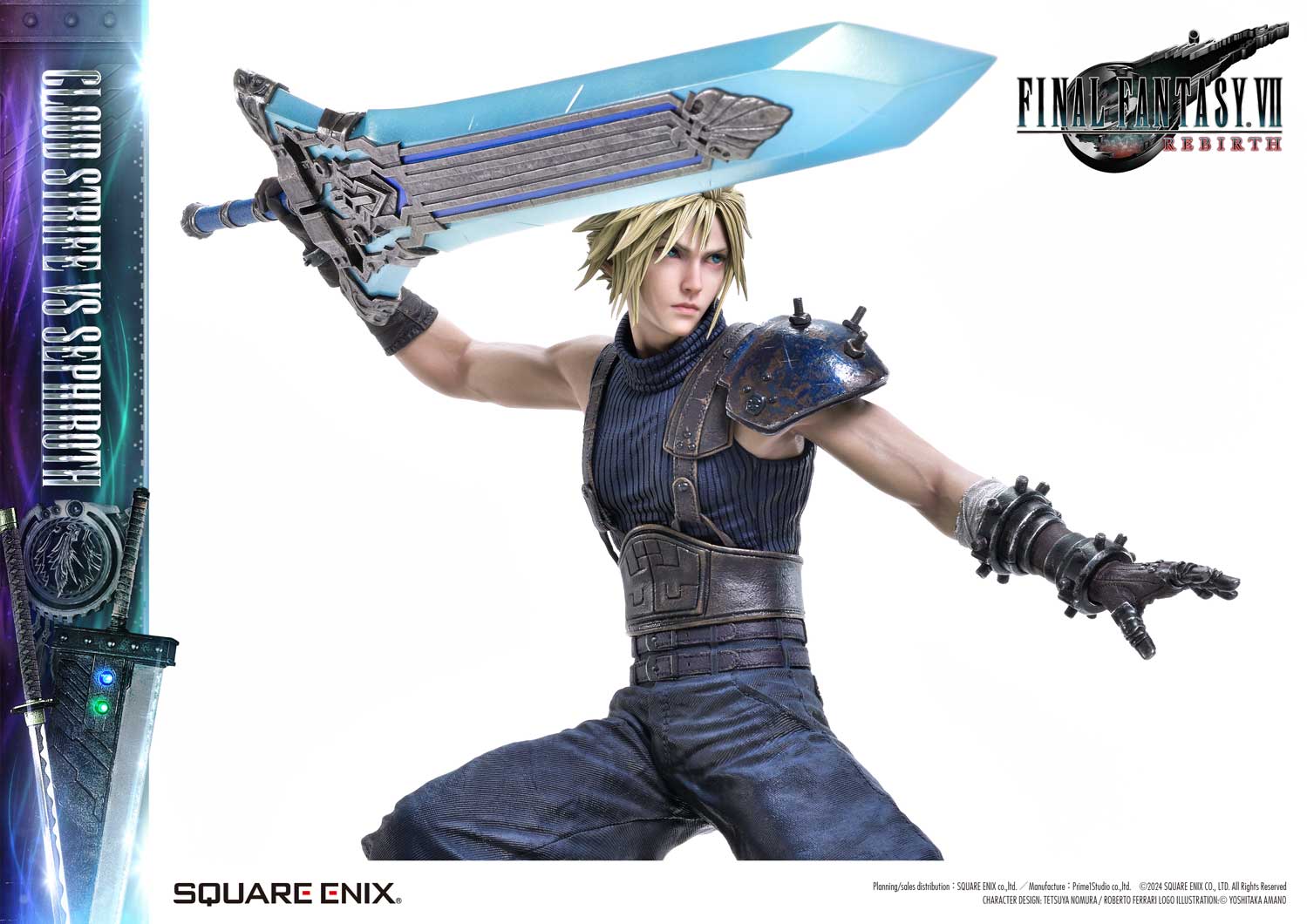 Final Fantasy VII Rebirth Cloud Strife vs. Sephiroth Statue By Prime 1 Studio
