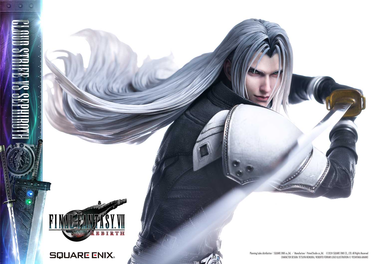 Final Fantasy VII Rebirth Cloud Strife vs. Sephiroth Statue By Prime 1 Studio