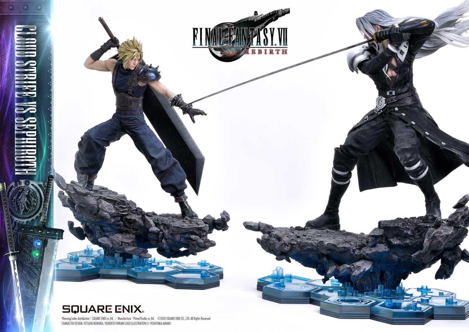 Final Fantasy VII Rebirth Cloud Strife vs. Sephiroth Statue By Prime 1 Studio