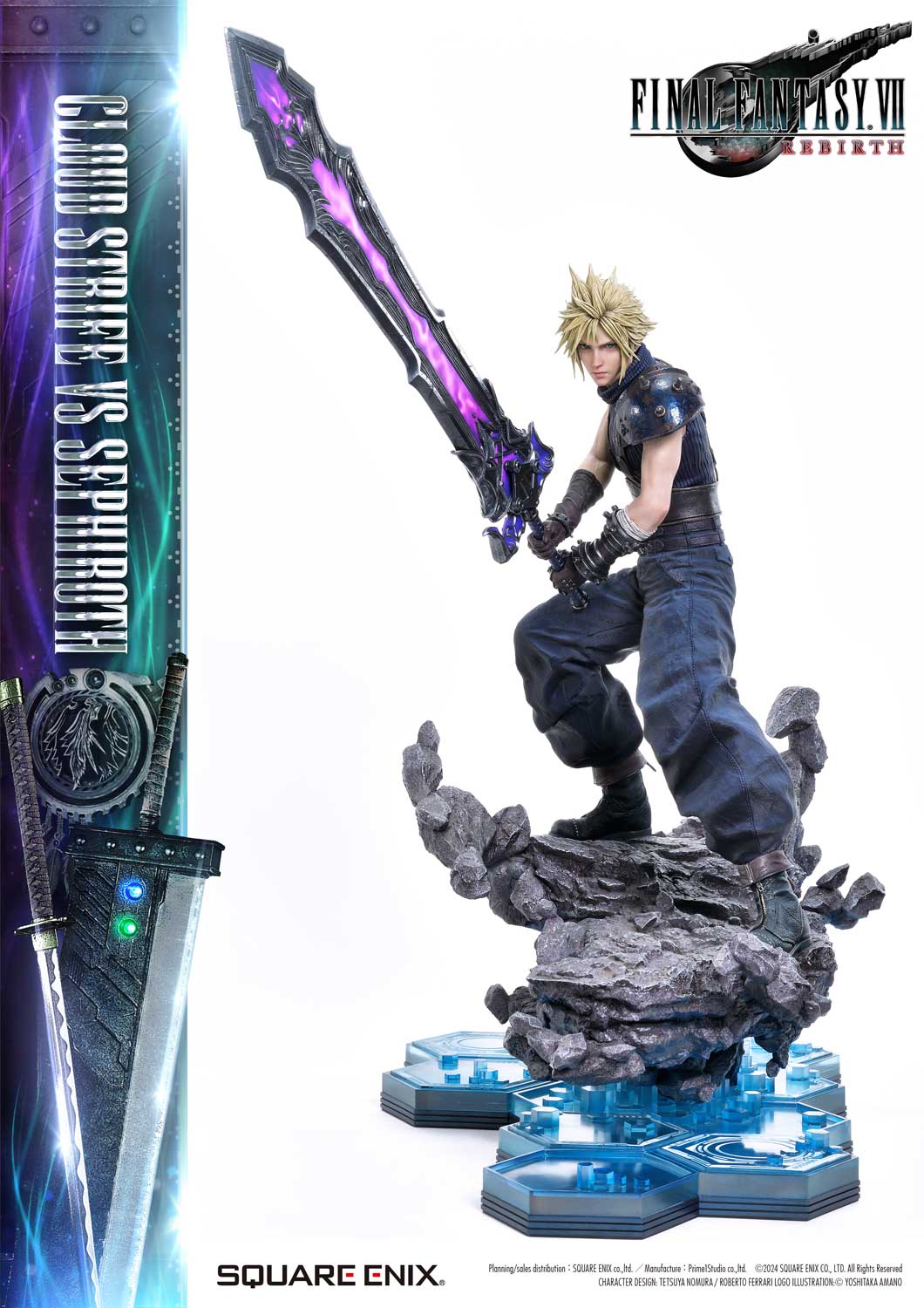 Final Fantasy VII Rebirth Cloud Strife vs. Sephiroth Statue By Prime 1 Studio