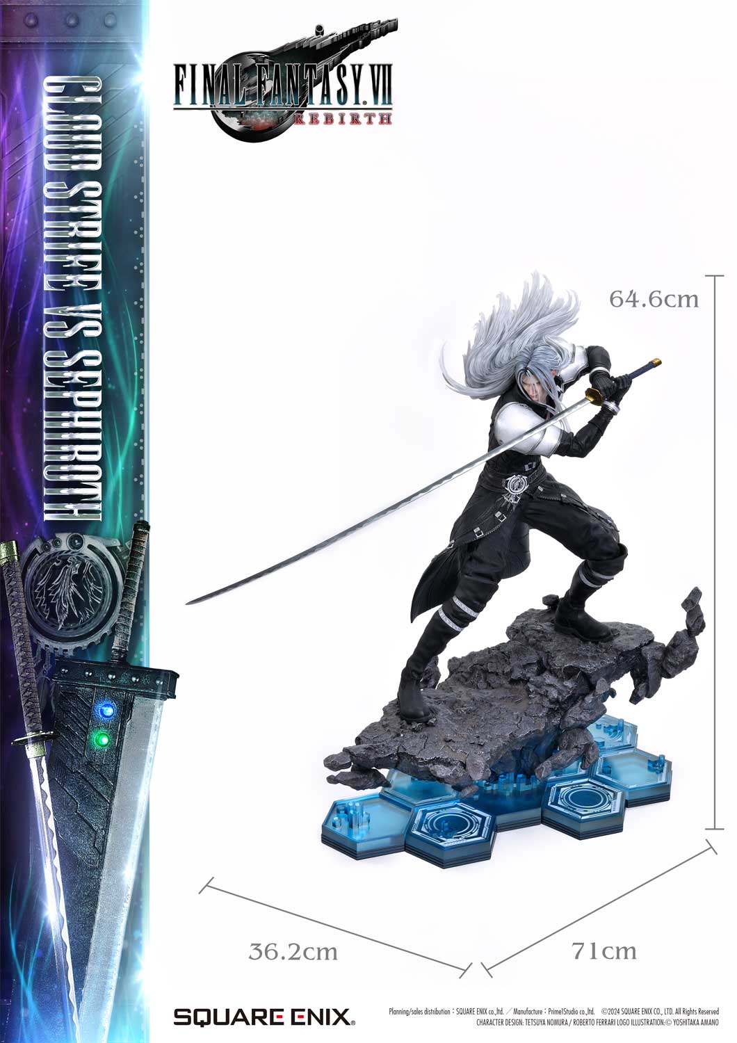 Final Fantasy VII Rebirth Cloud Strife vs. Sephiroth Statue By Prime 1 Studio