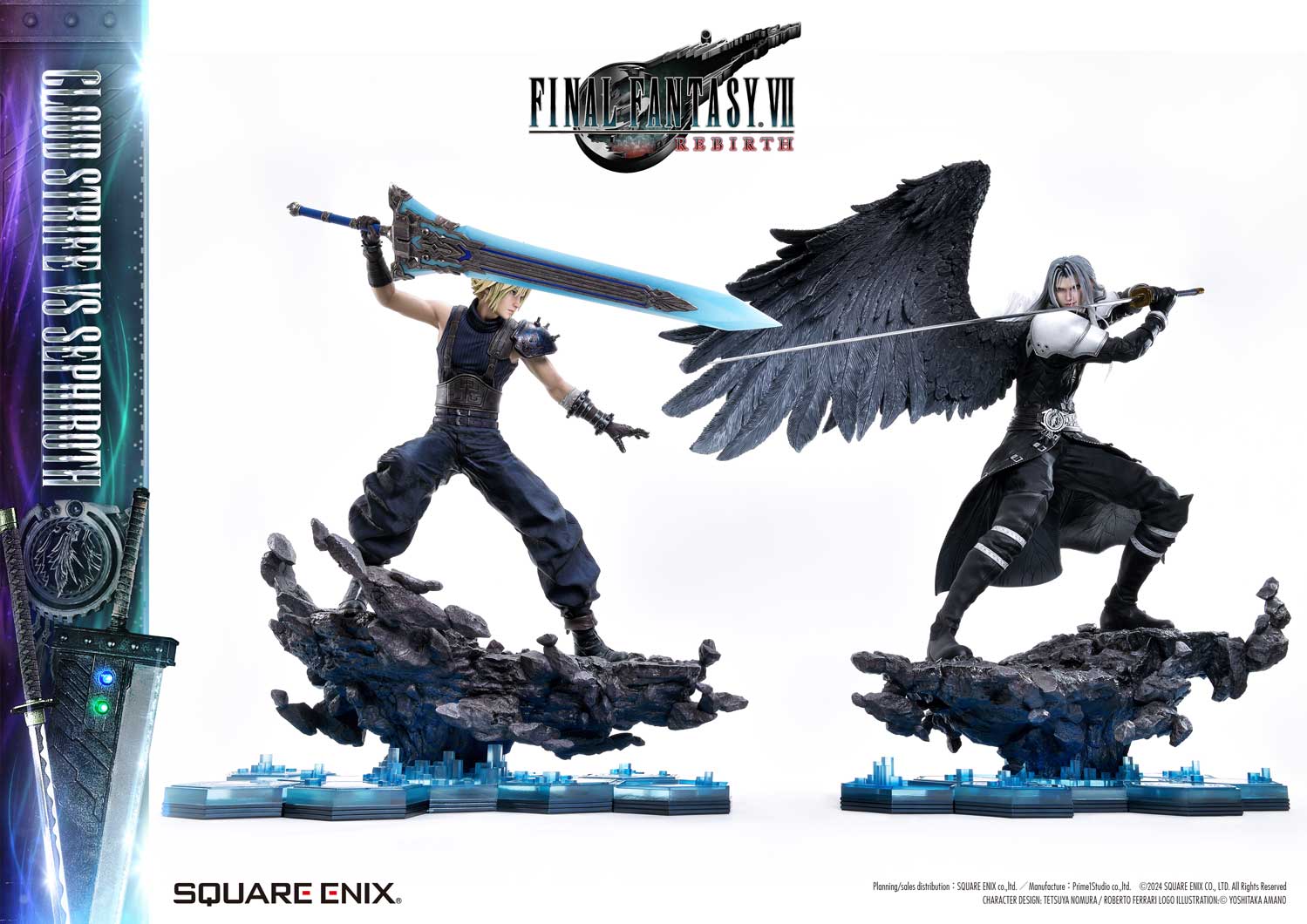 Final Fantasy VII Rebirth Cloud Strife vs. Sephiroth Statue By Prime 1 Studio