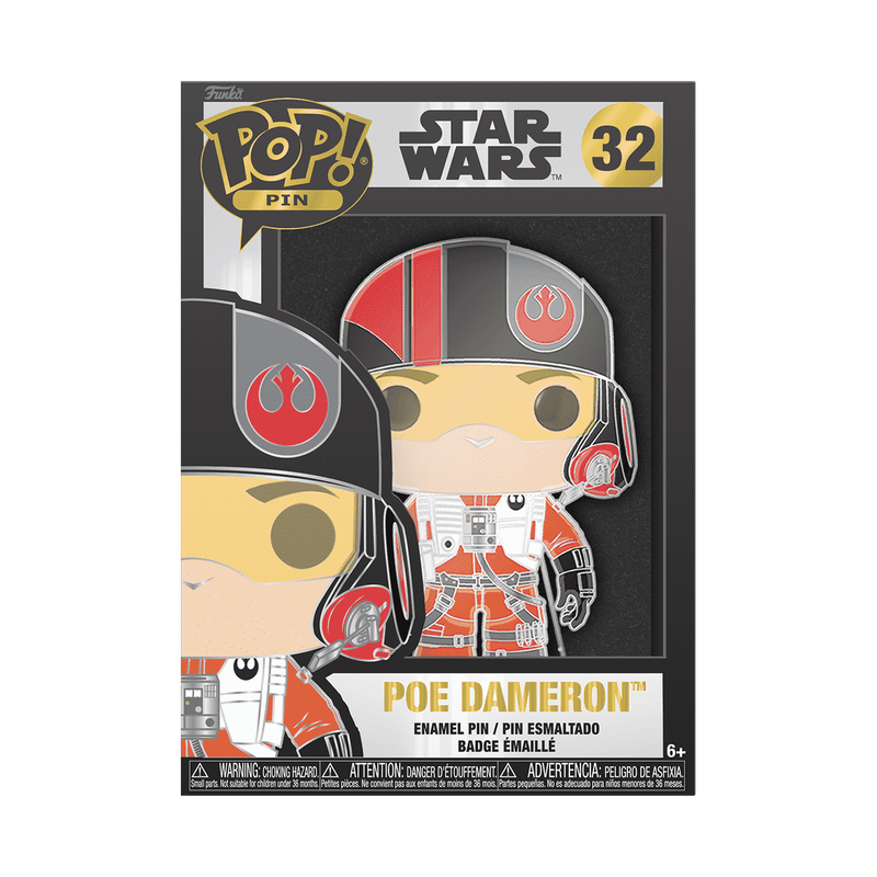 Star Wars Poe Dameron Enamel Pin By Funko Pop! Pin