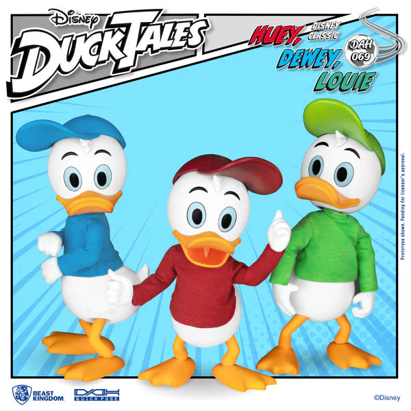 DuckTales Dynamic 8ction Heroes DAH-069 Huey, Dewey, & Louie Set of 3 Figures