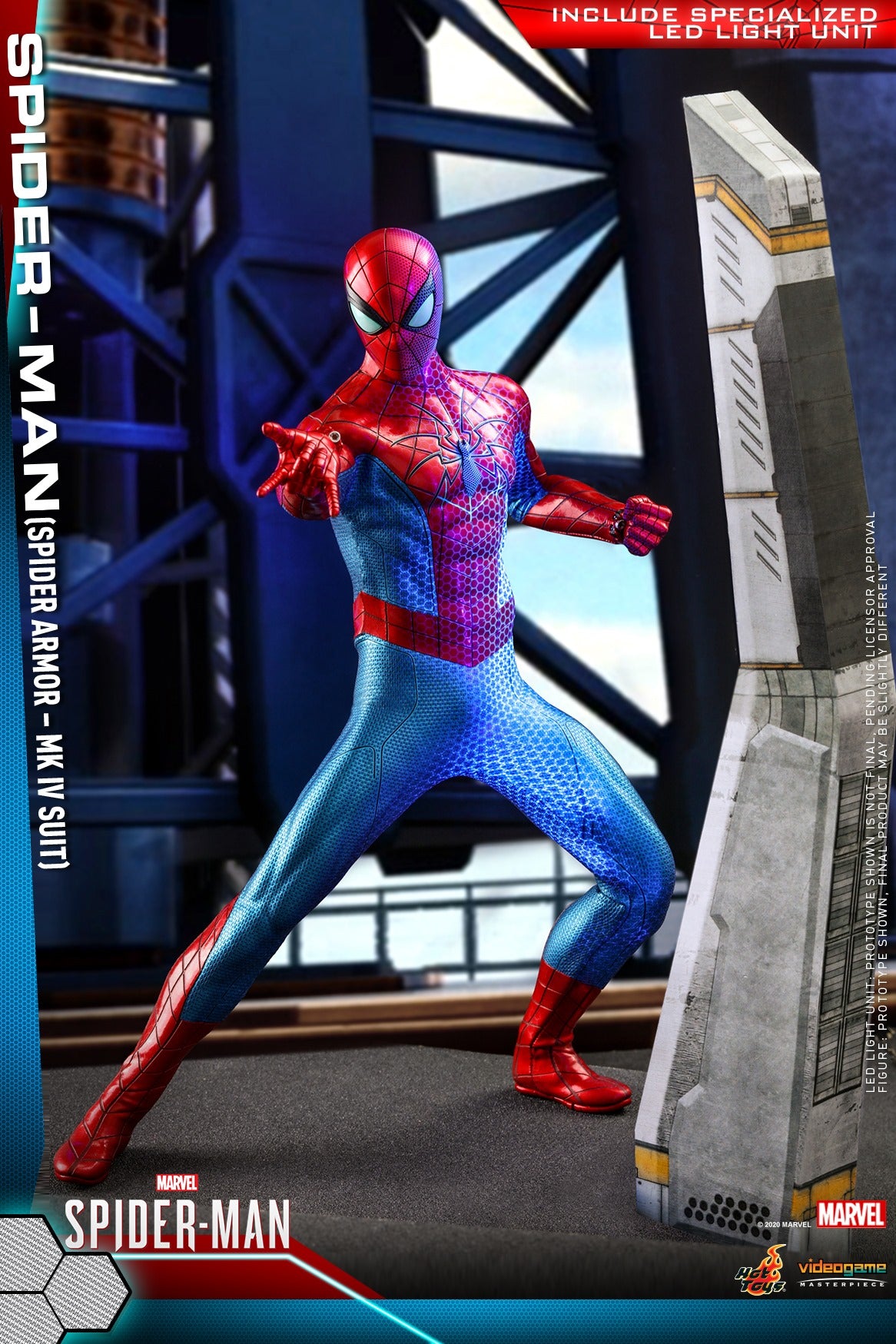 Spider-Man – Spider Armor MK IV Suit 1/6 Scale Figure By Hot Toys