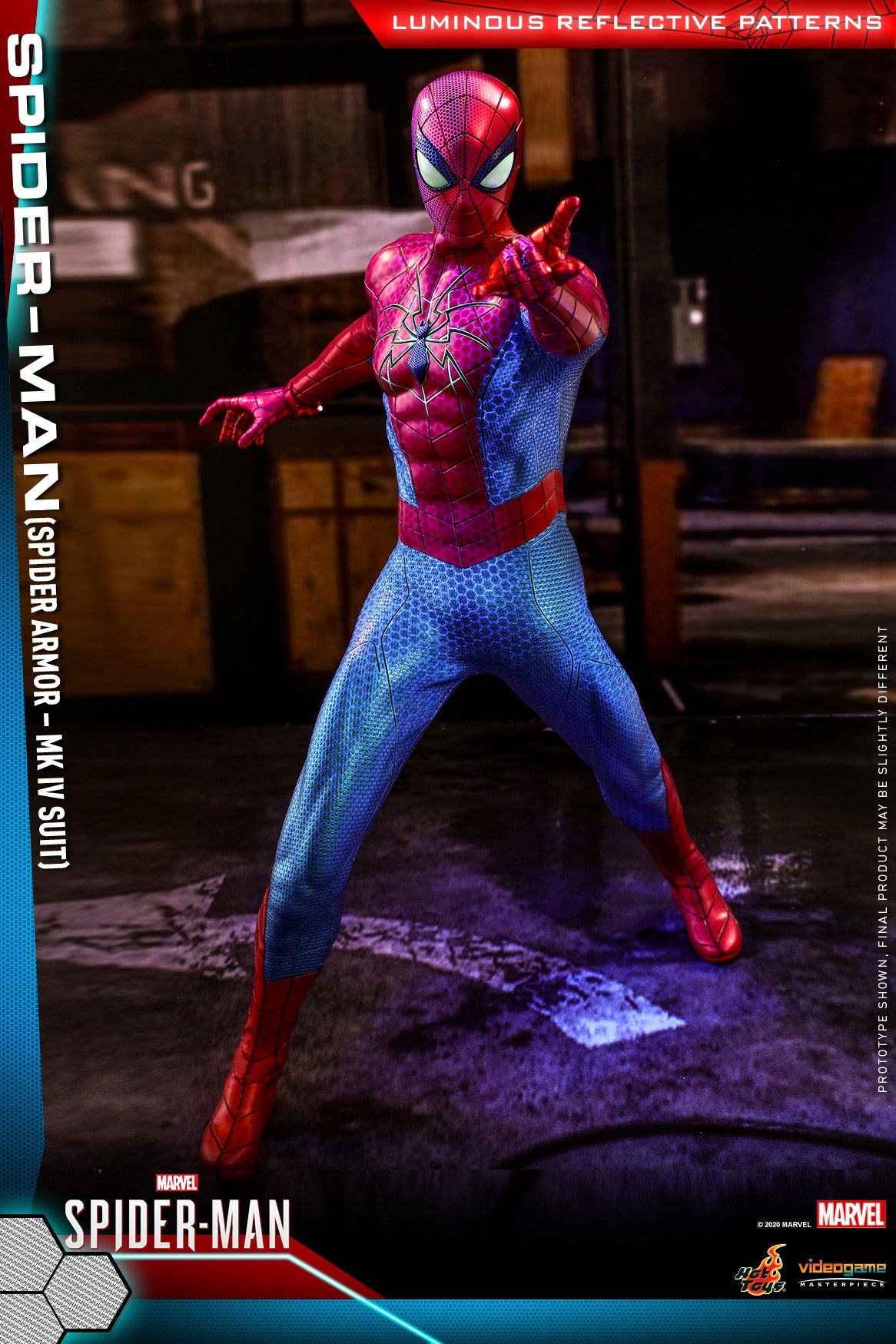 Spider-Man – Spider Armor MK IV Suit 1/6 Scale Figure By Hot Toys