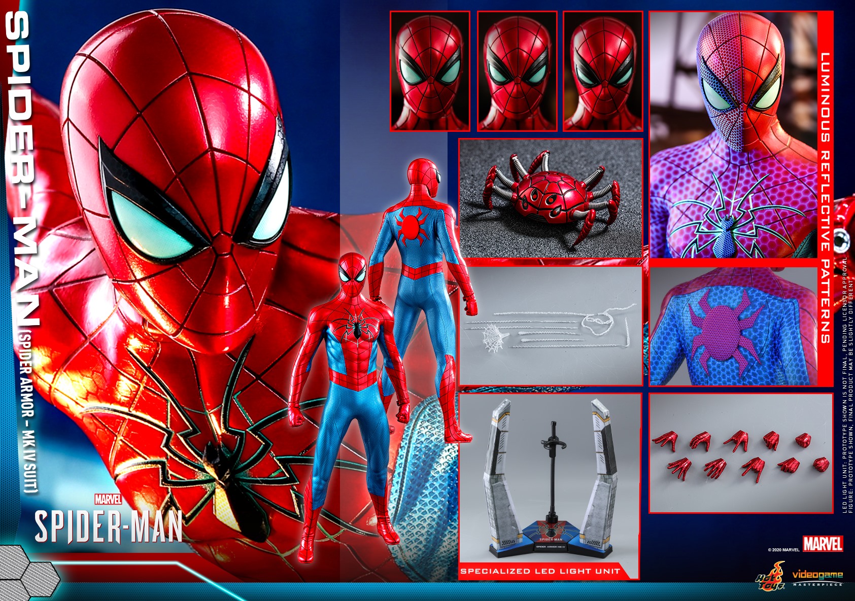 Spider-Man – Spider Armor MK IV Suit 1/6 Scale Figure By Hot Toys