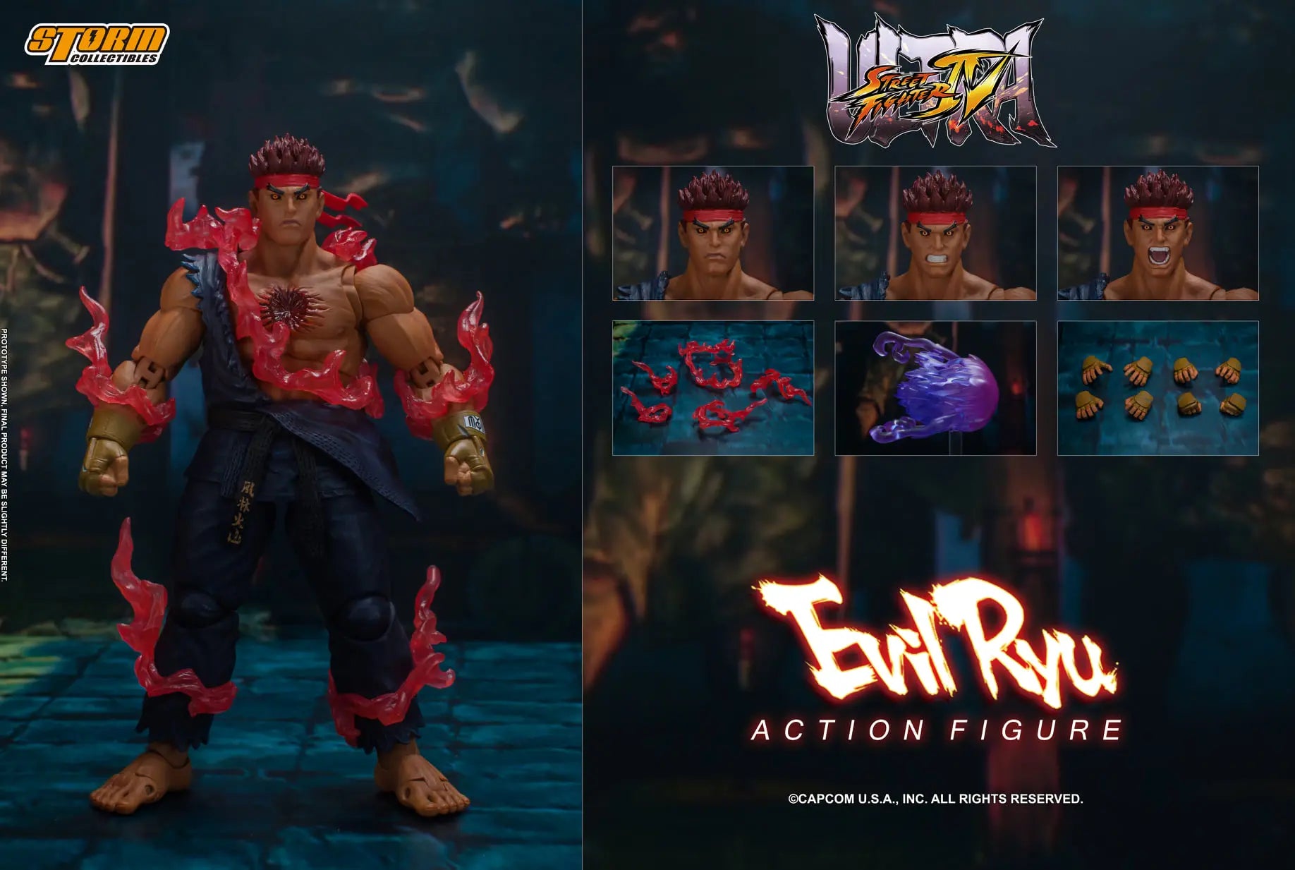 Storm Collectibles Ultimate Street Fighter IV Evil Ryu Action Figure