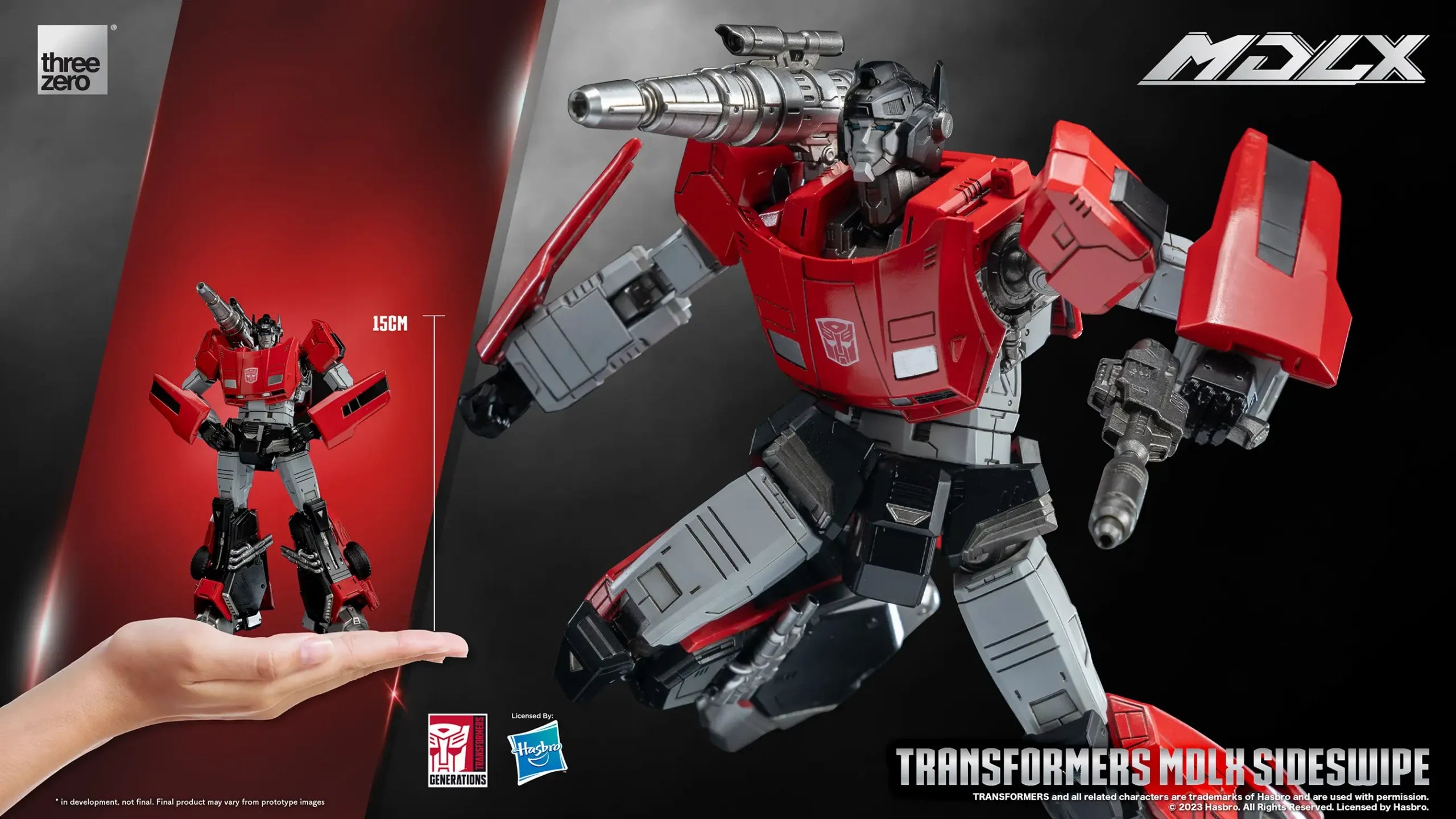 Transformers MDLX Sideswipe By Threezero