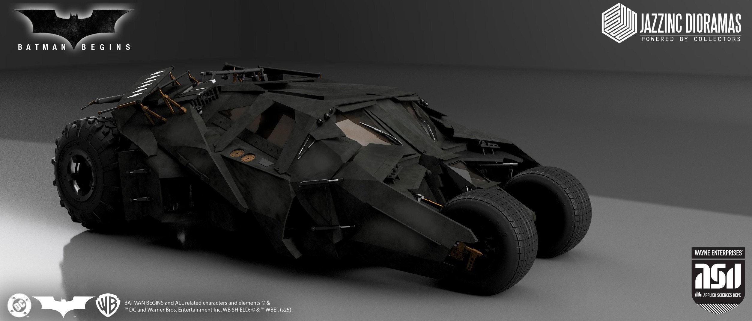 The Batman Begins Black “Stealth” Tumbler ⅙ Scale Batmobile By Jazzinc